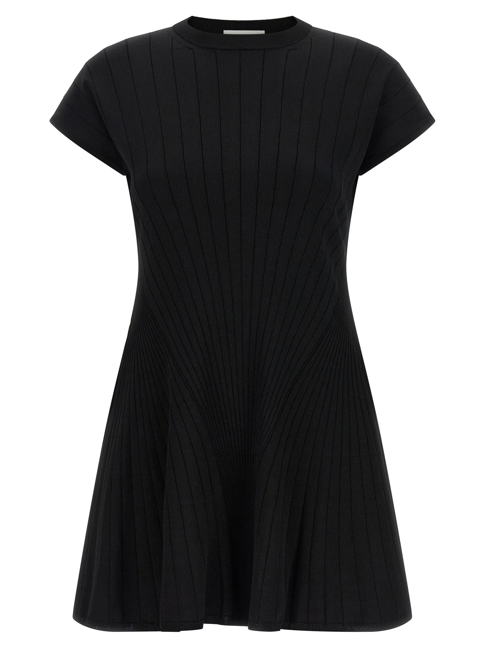 Sportmax Black Viscose Short Dress