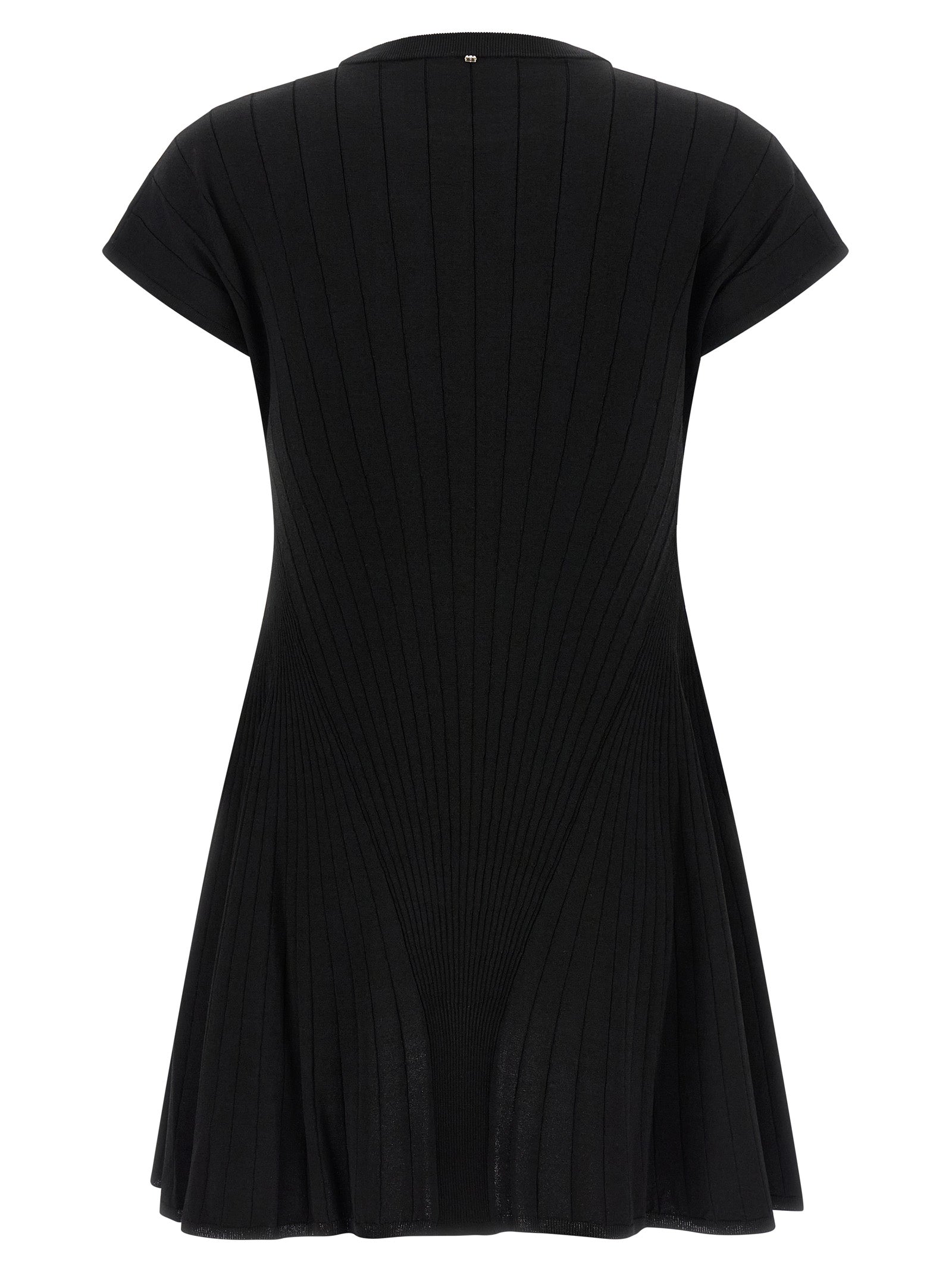 Sportmax Black Viscose Short Dress
