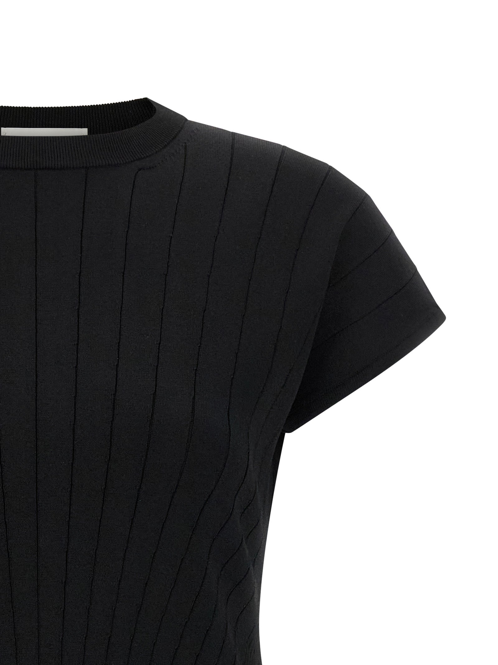 Sportmax Black Viscose Short Dress