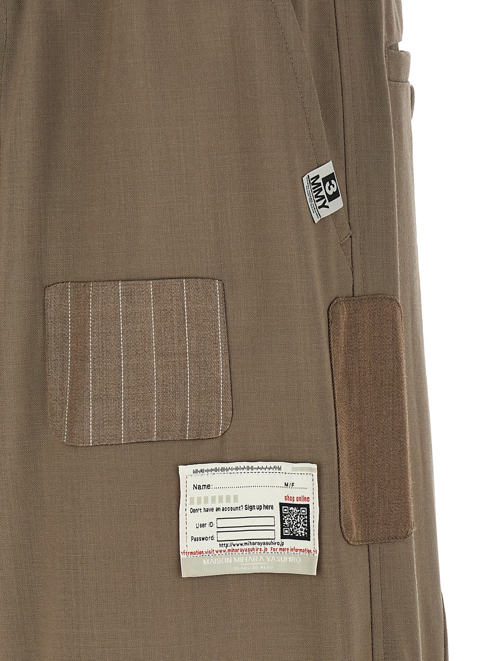Maison Mihara Yasuhiro Beige Wool Casual Pants