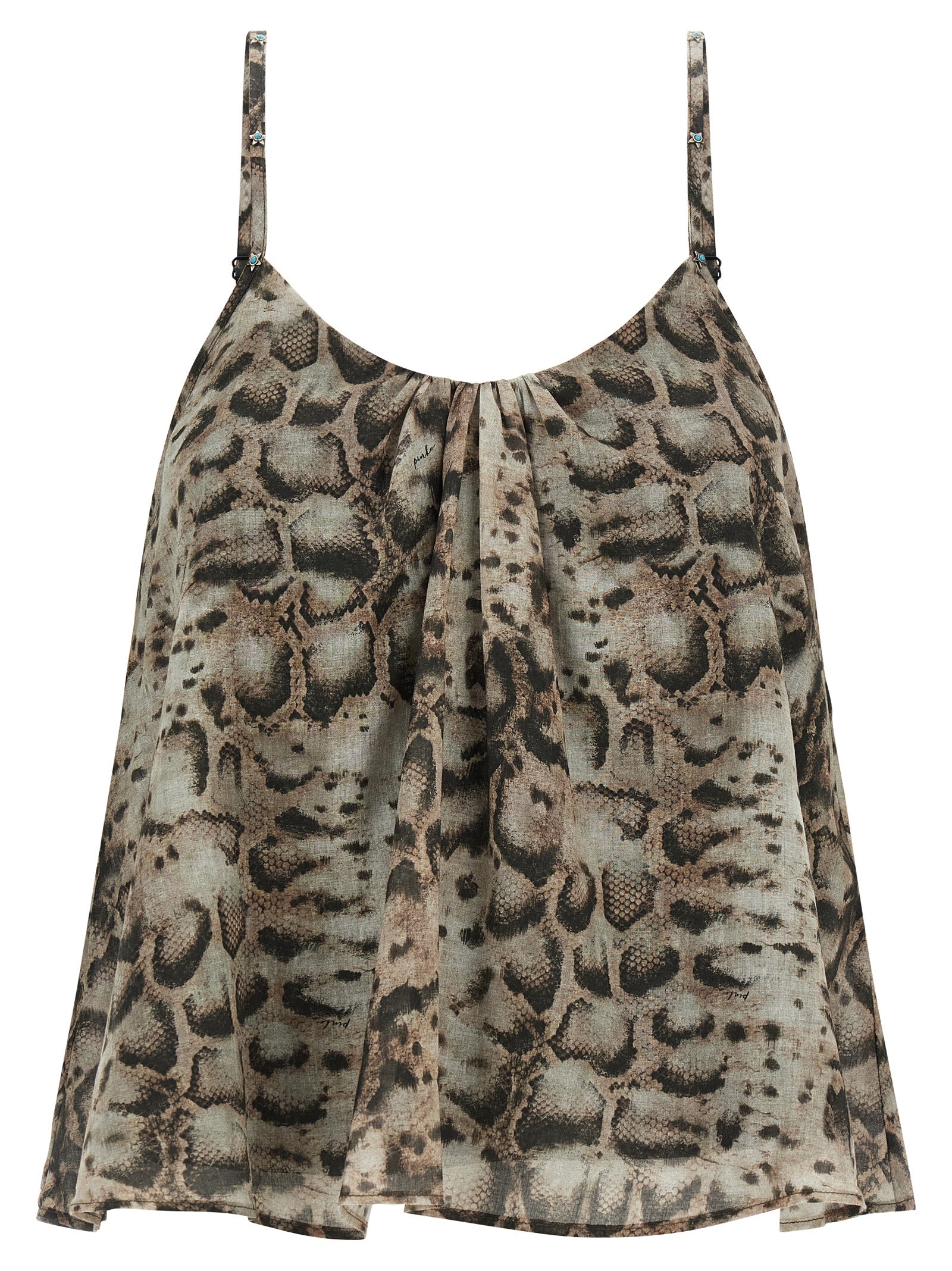 PINKO Gray Cotton Blouse