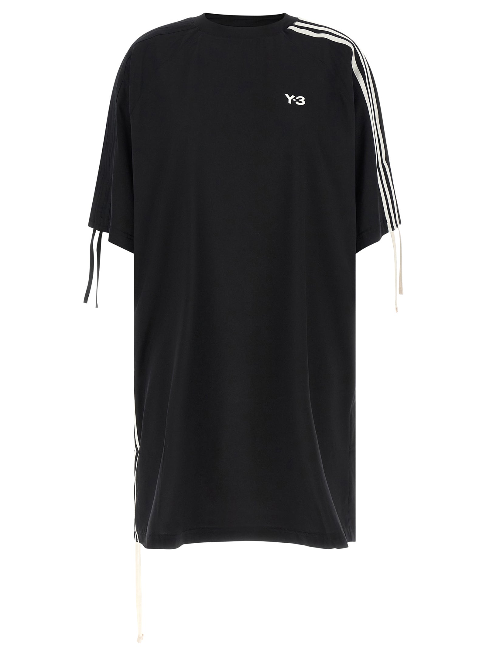 Y-3 Black Polyester Short Dress