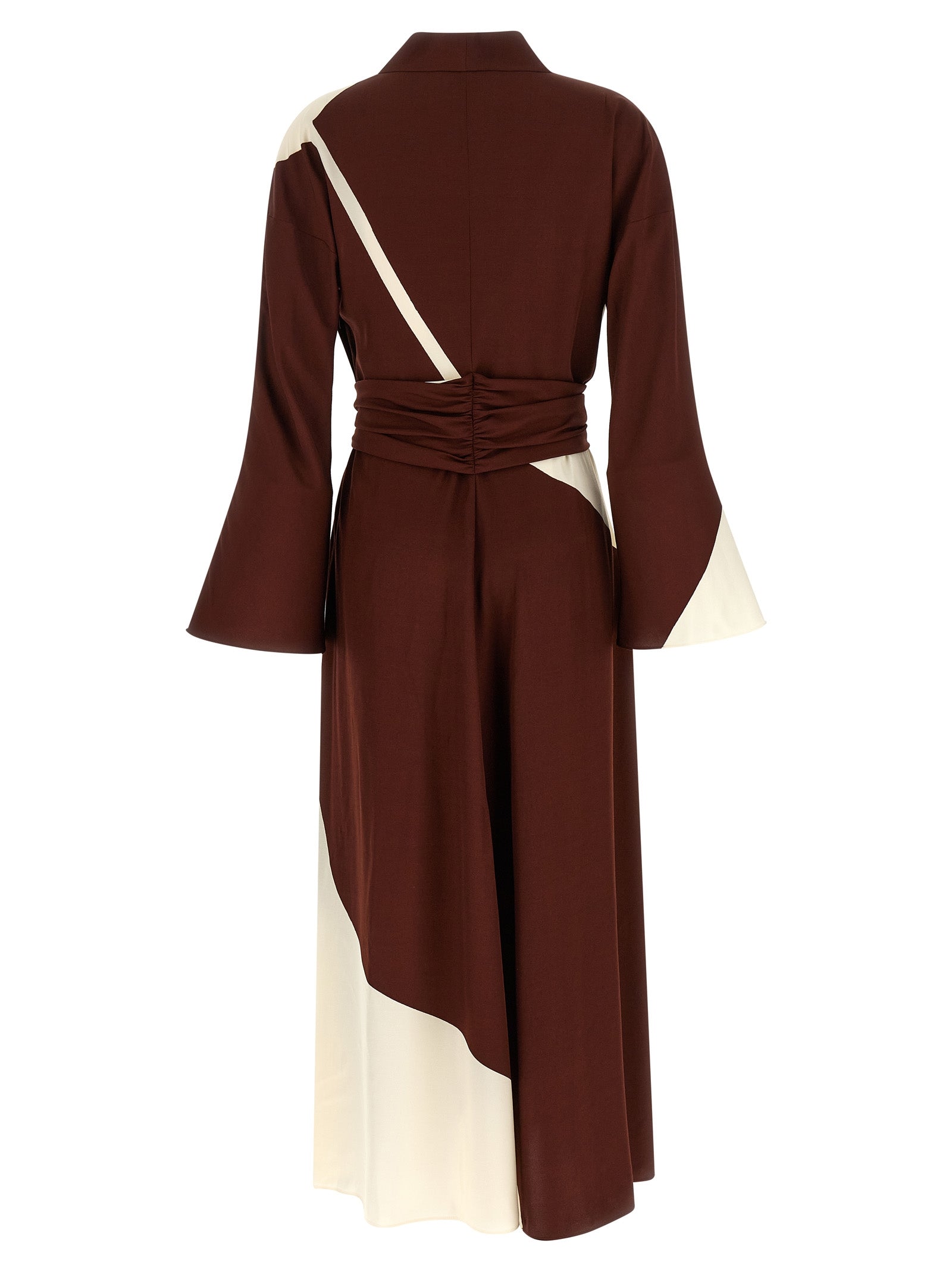 Alberta Ferretti Bordeaux Viscose Long Dress