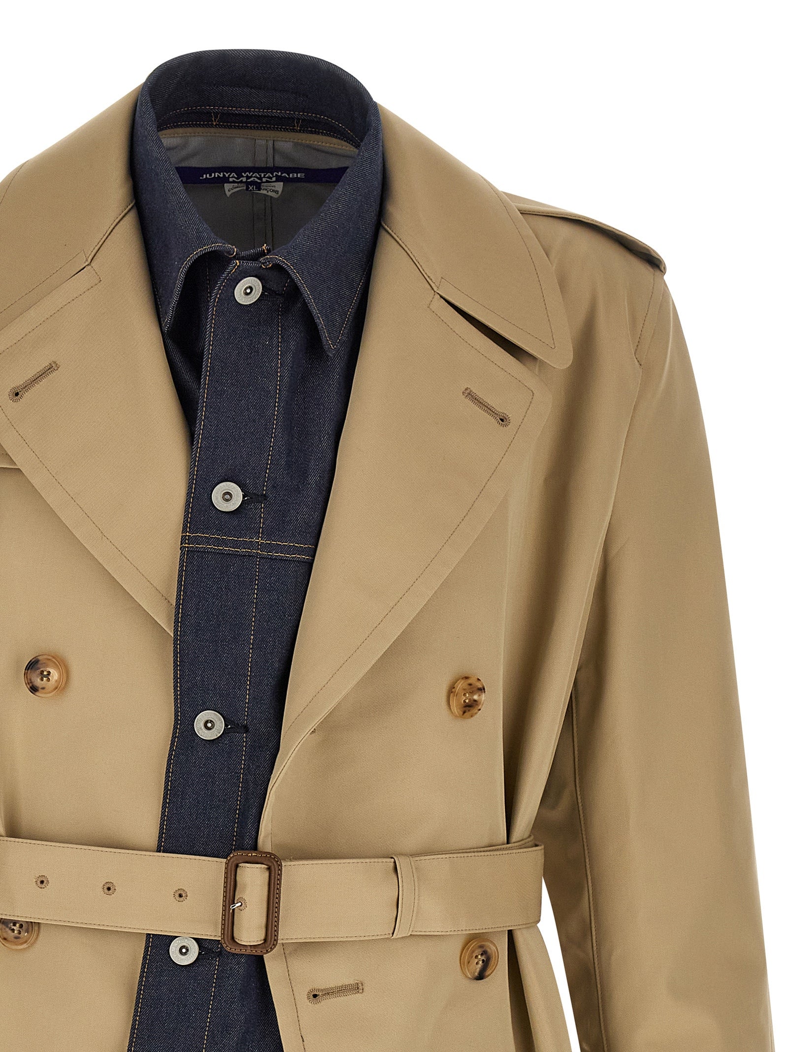 Junya Watanabe Beige Cotton Coat