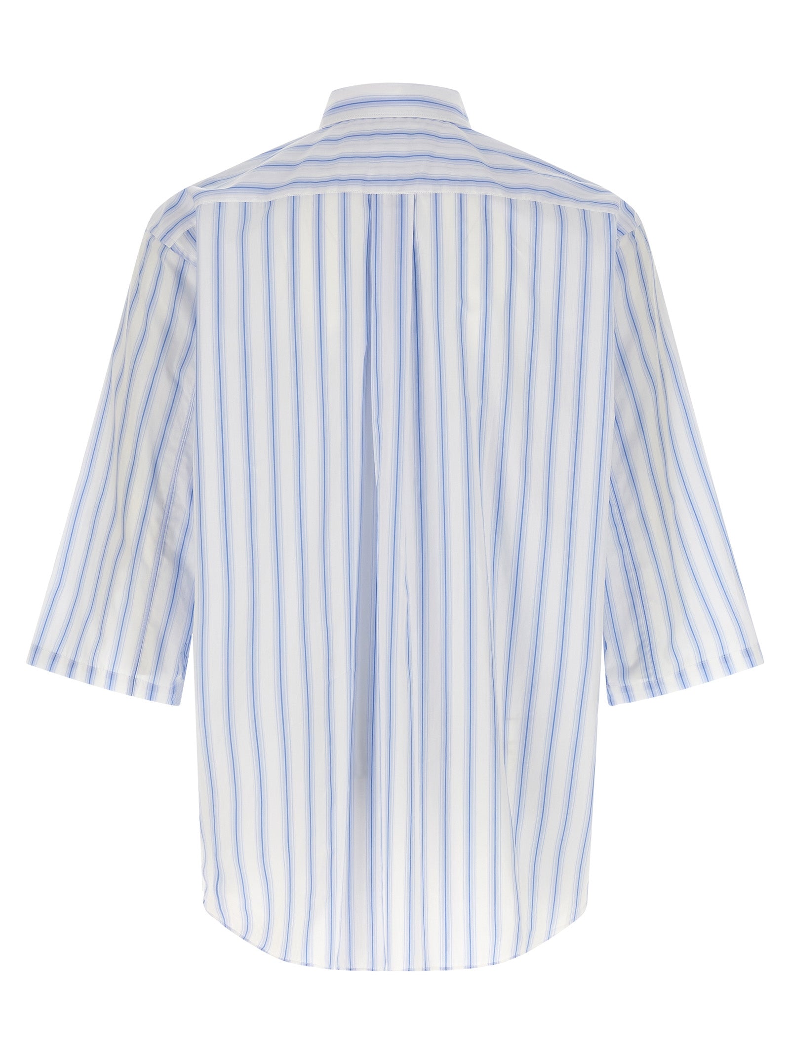 Comme Des Garçons Blue Cotton Blouse