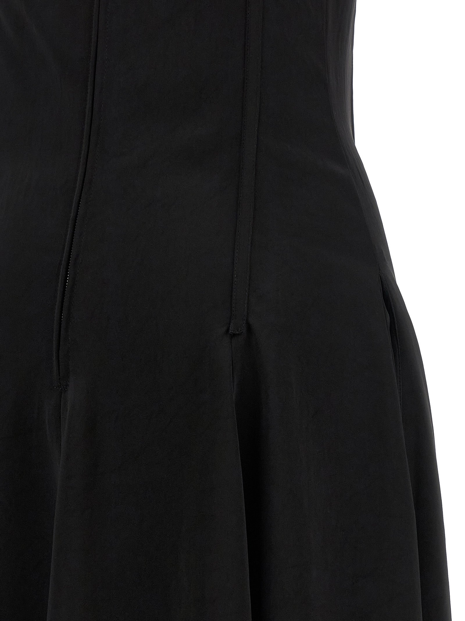 Alexander McQueen Black Acetate Long Dress