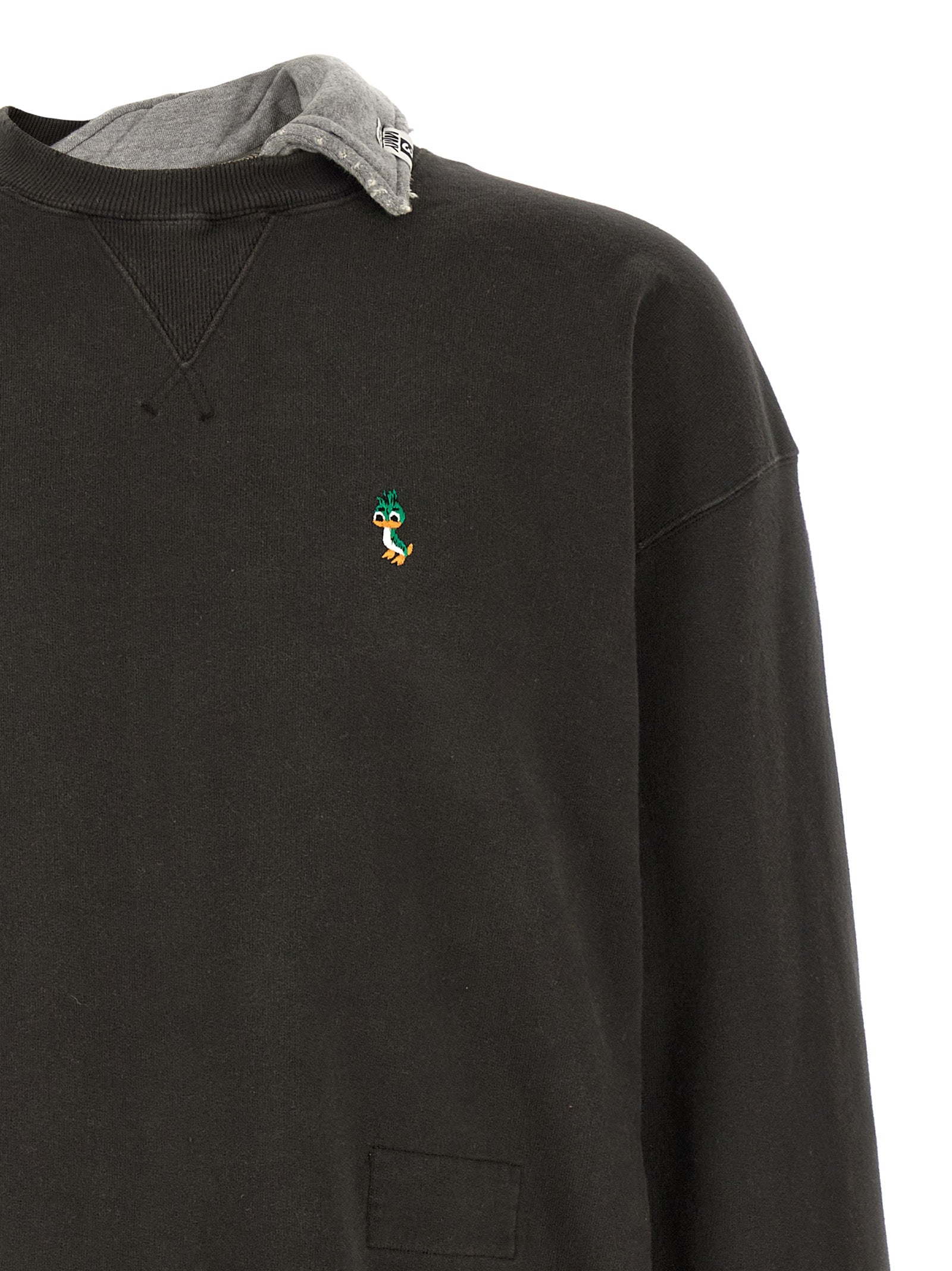Maison Mihara Yasuhiro Black Cotton Sweatshirt