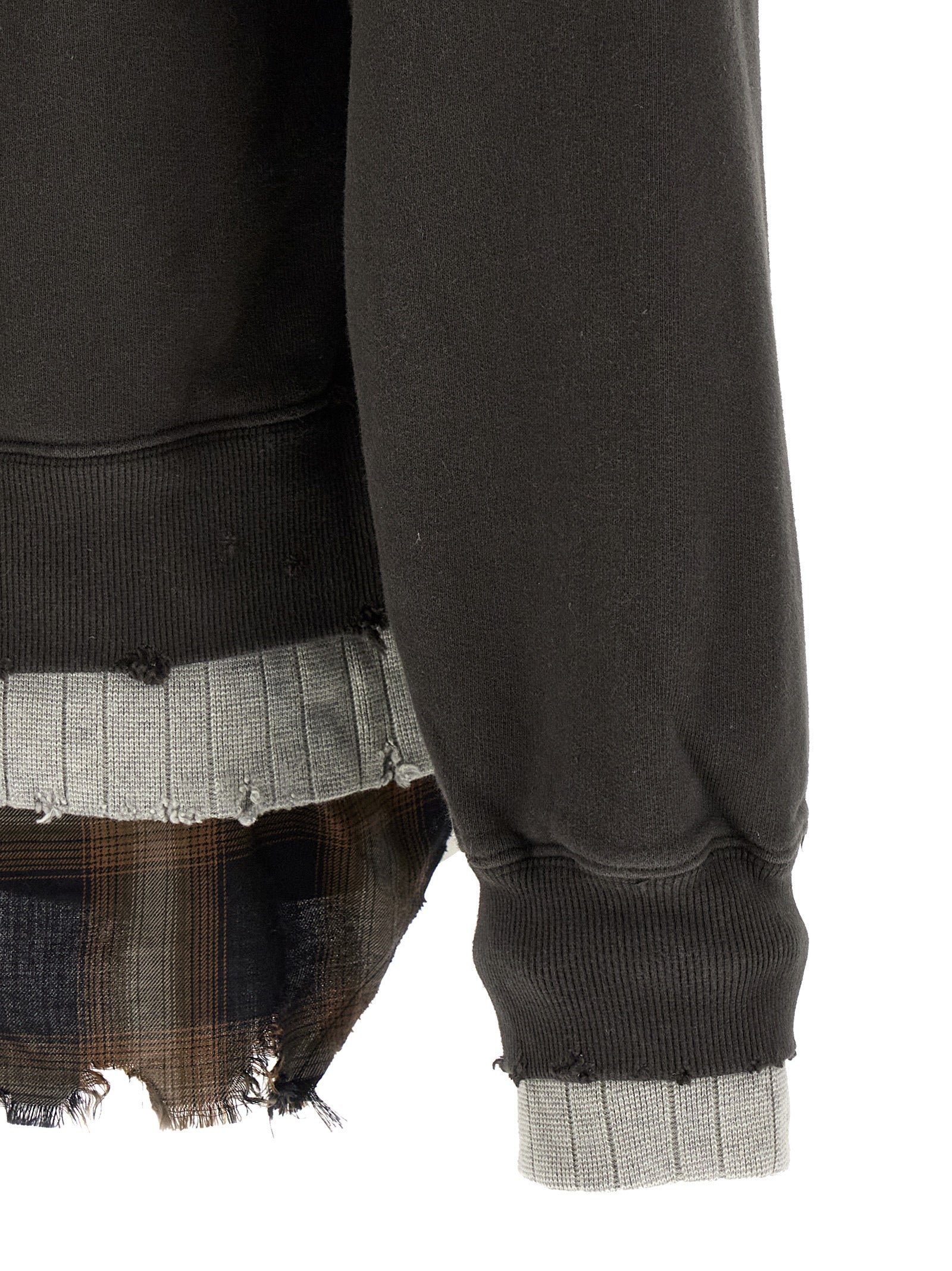 Maison Mihara Yasuhiro Black Cotton Sweatshirt