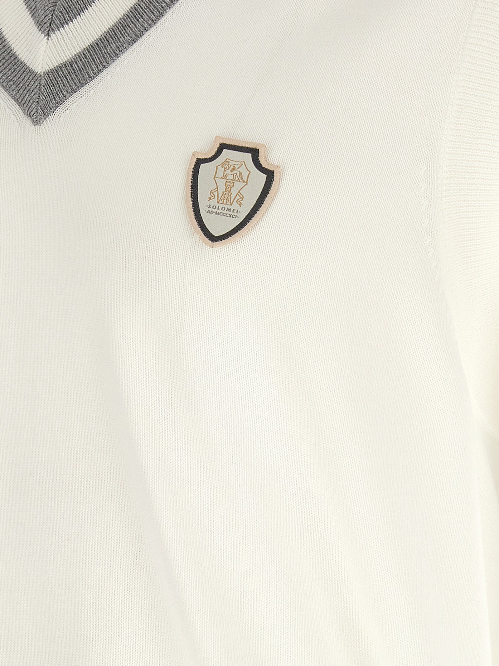 Brunello Cucinelli White Cotton Sweatshirt