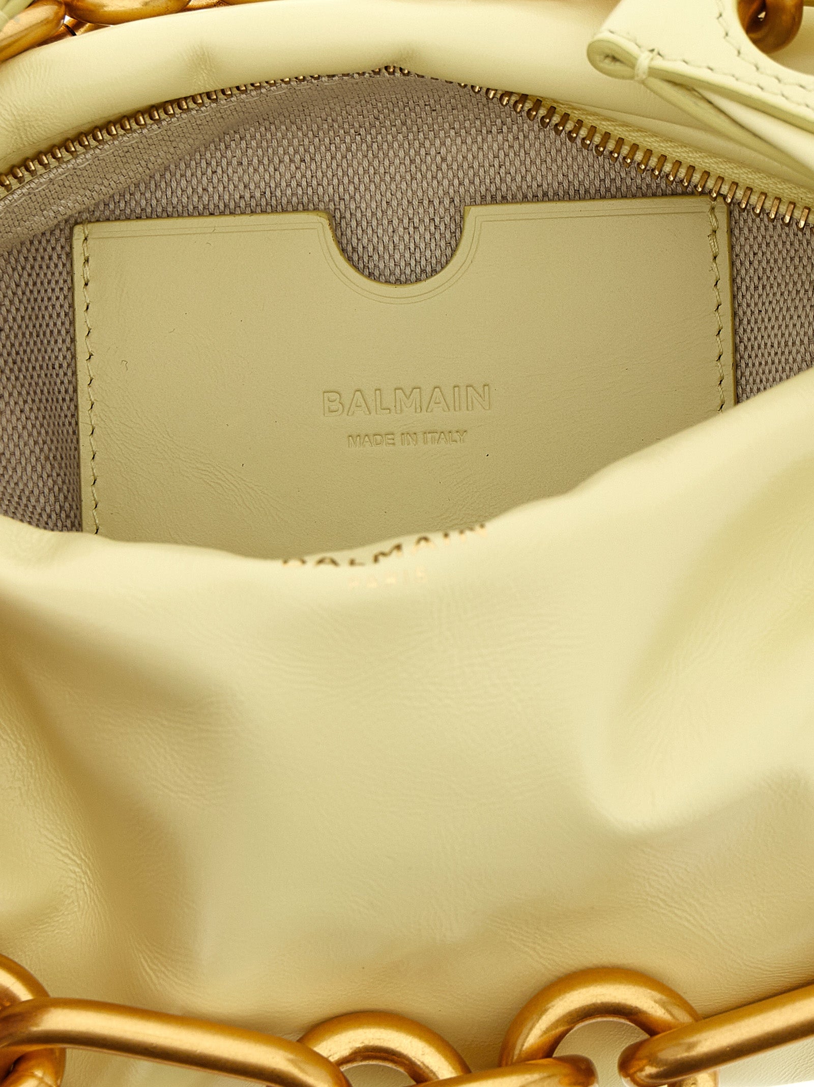 Balmain Bicolor Calfskin Handbag