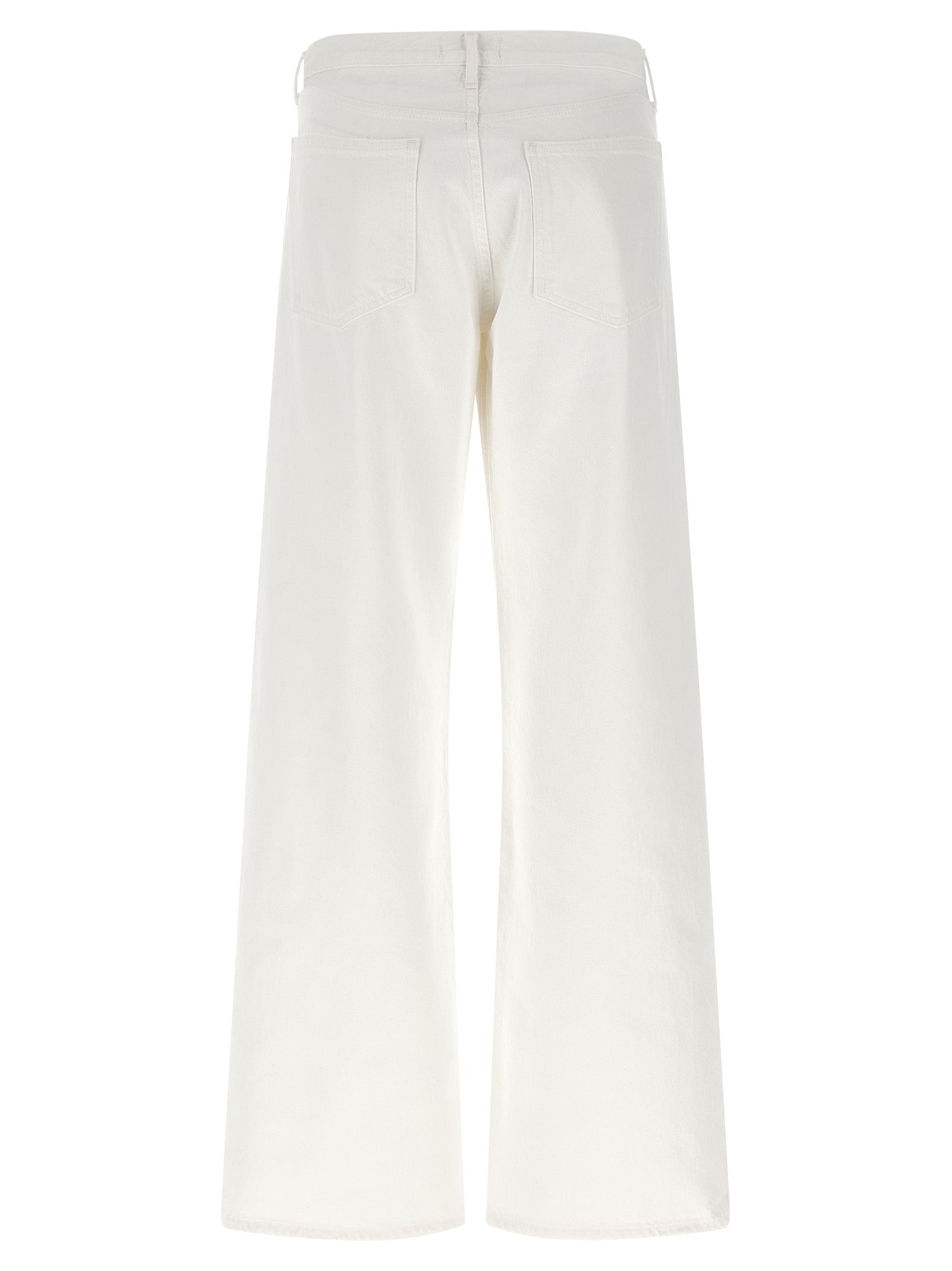 Agolde White Cotton Jeans Denim