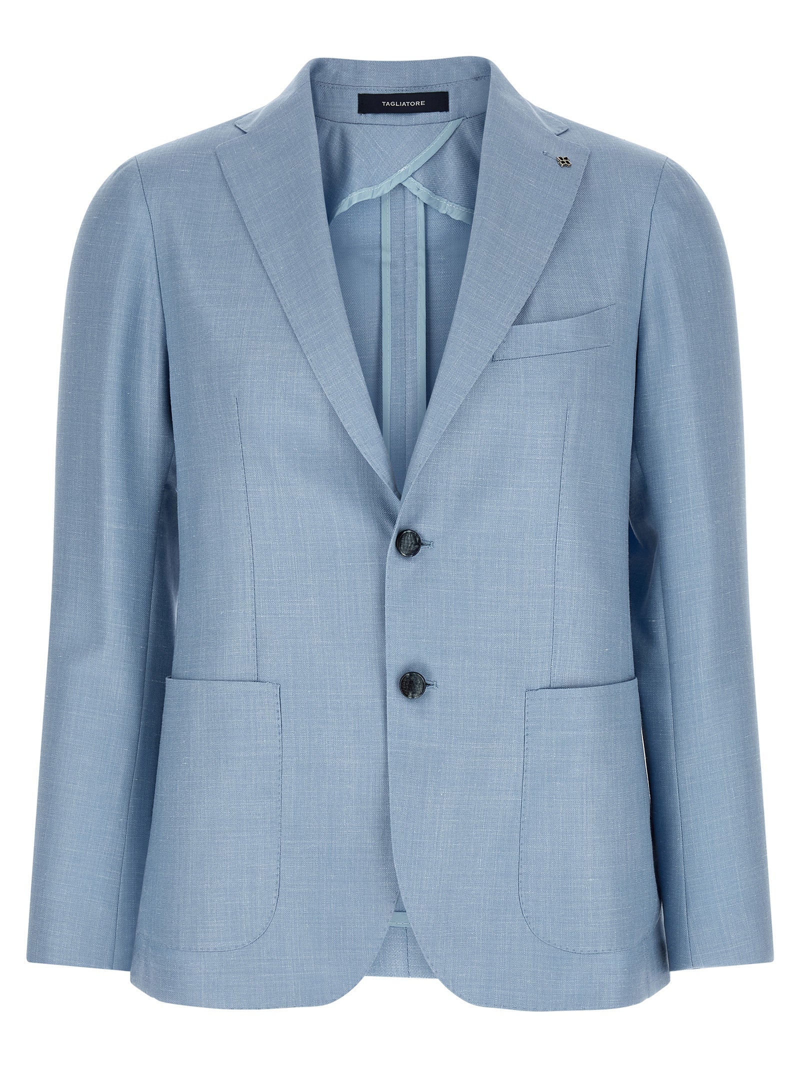 Tagliatore Blue Virgin Wool Blazer
