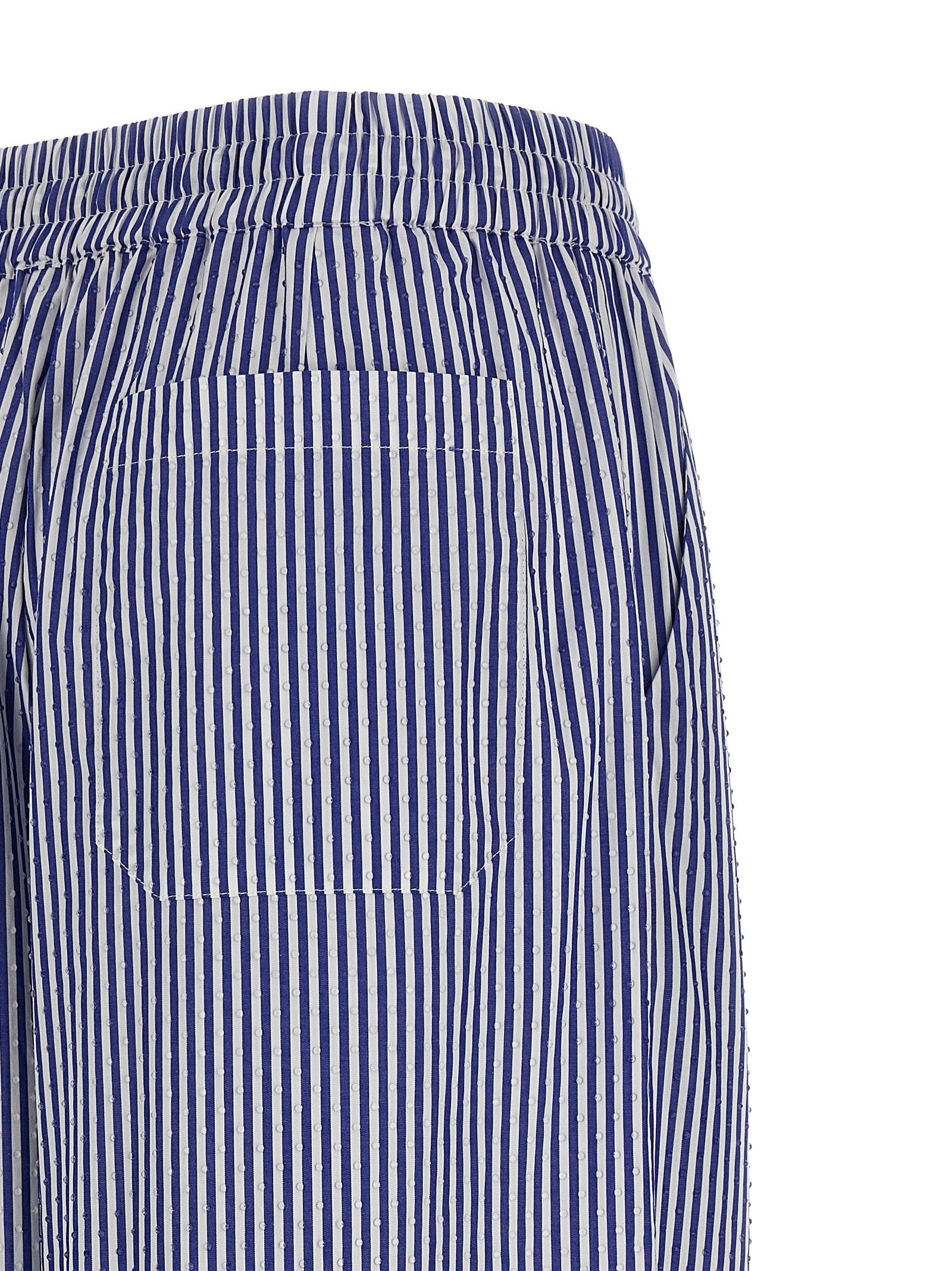 P.A.R.O.S.H. Blue Cotton Casual Pants