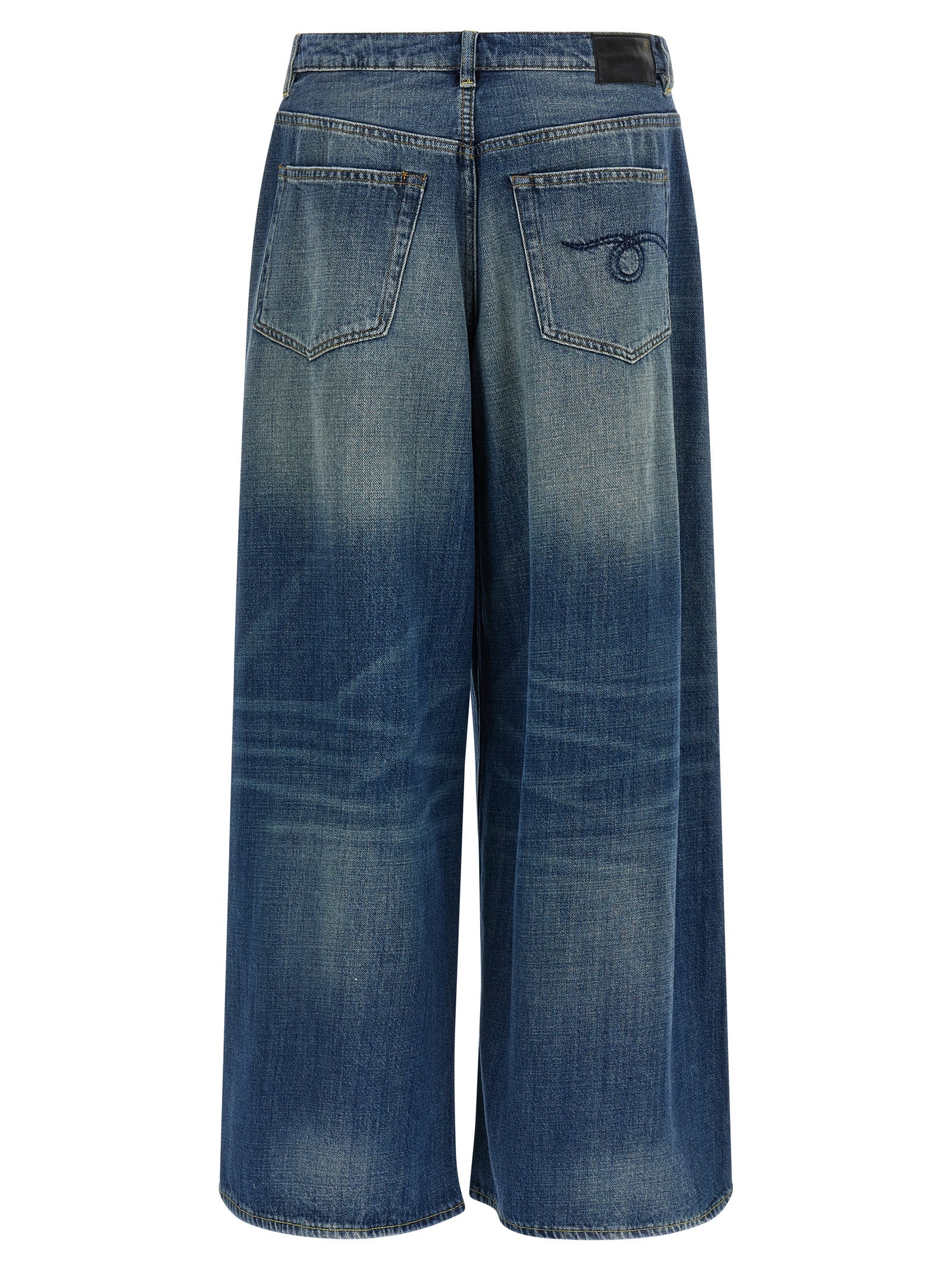R13 Blue Cotton Jeans Denim