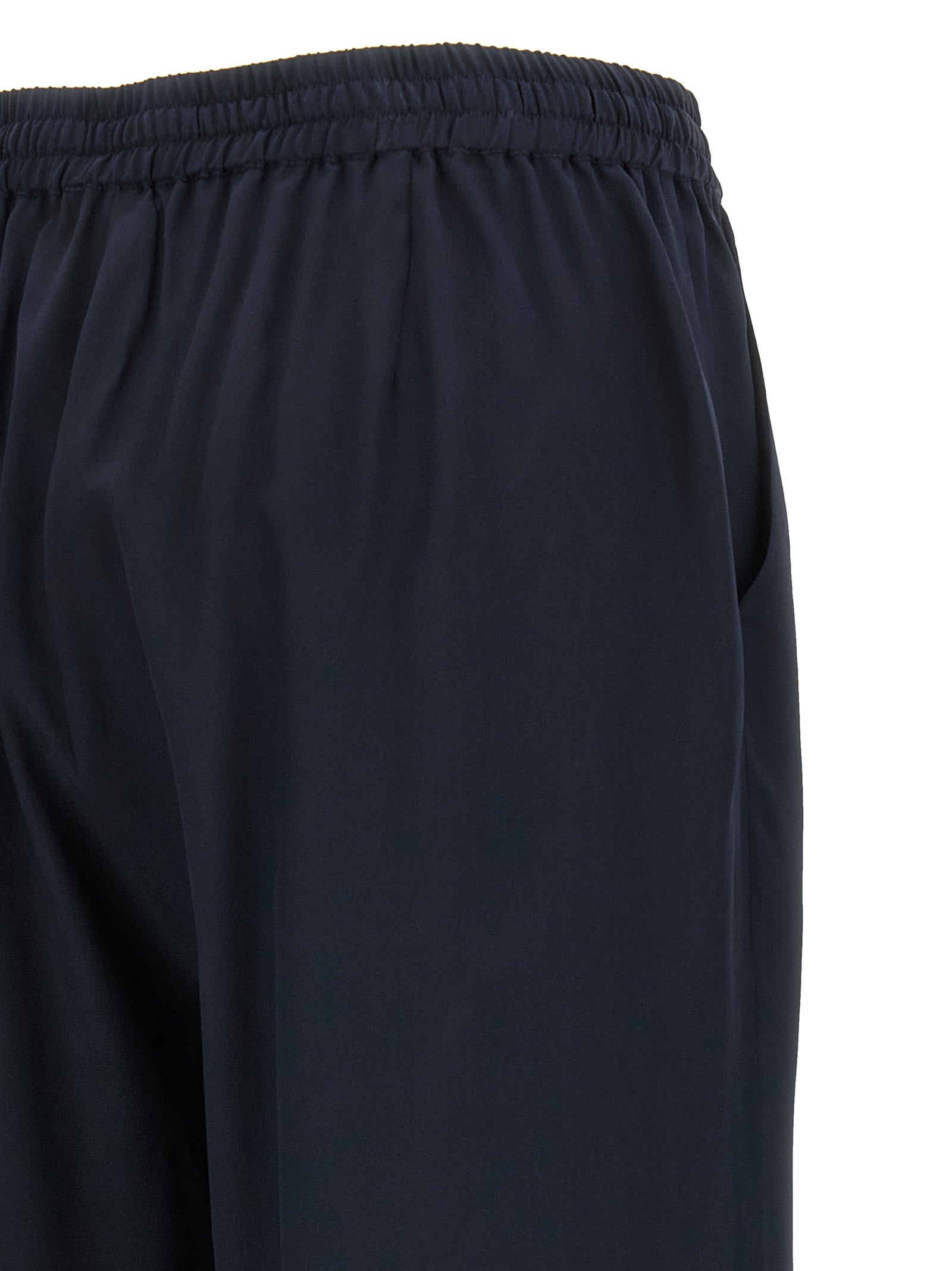P.A.R.O.S.H. Blue Silk Casual Pants