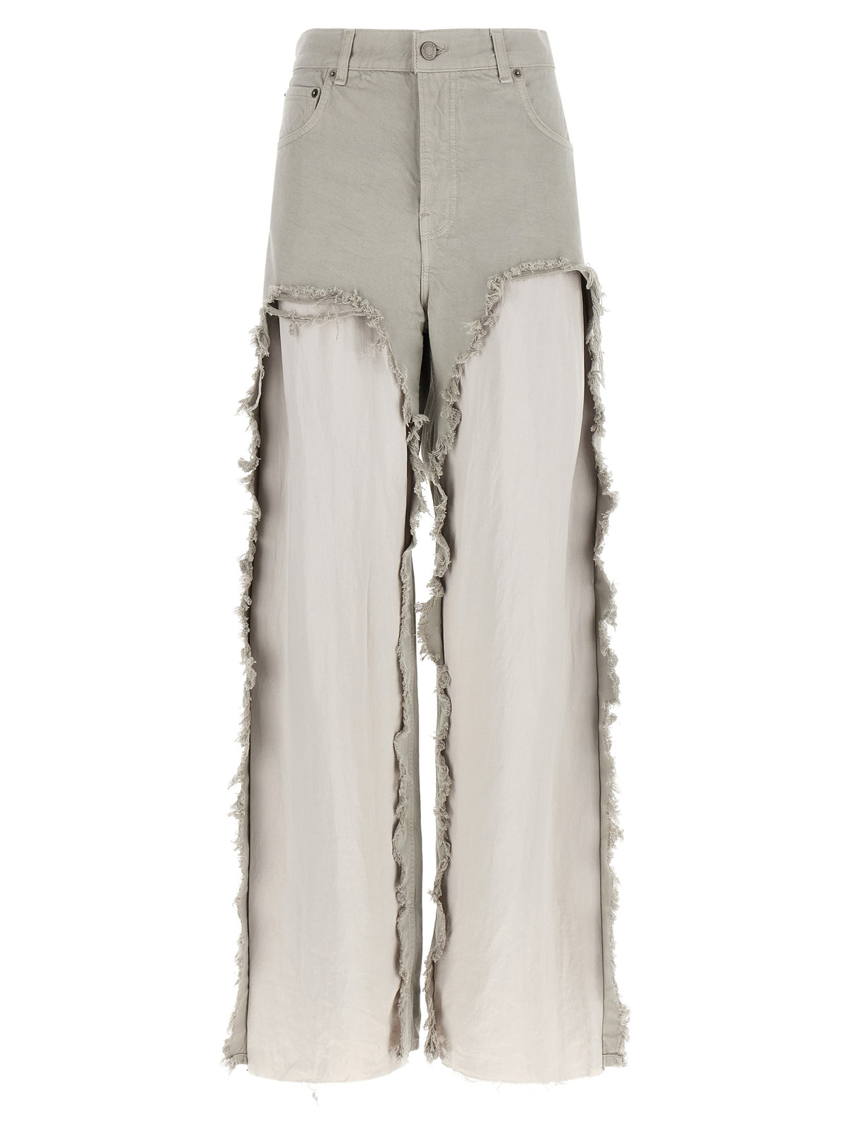 Haikure Gray Cotton Flared Jeans