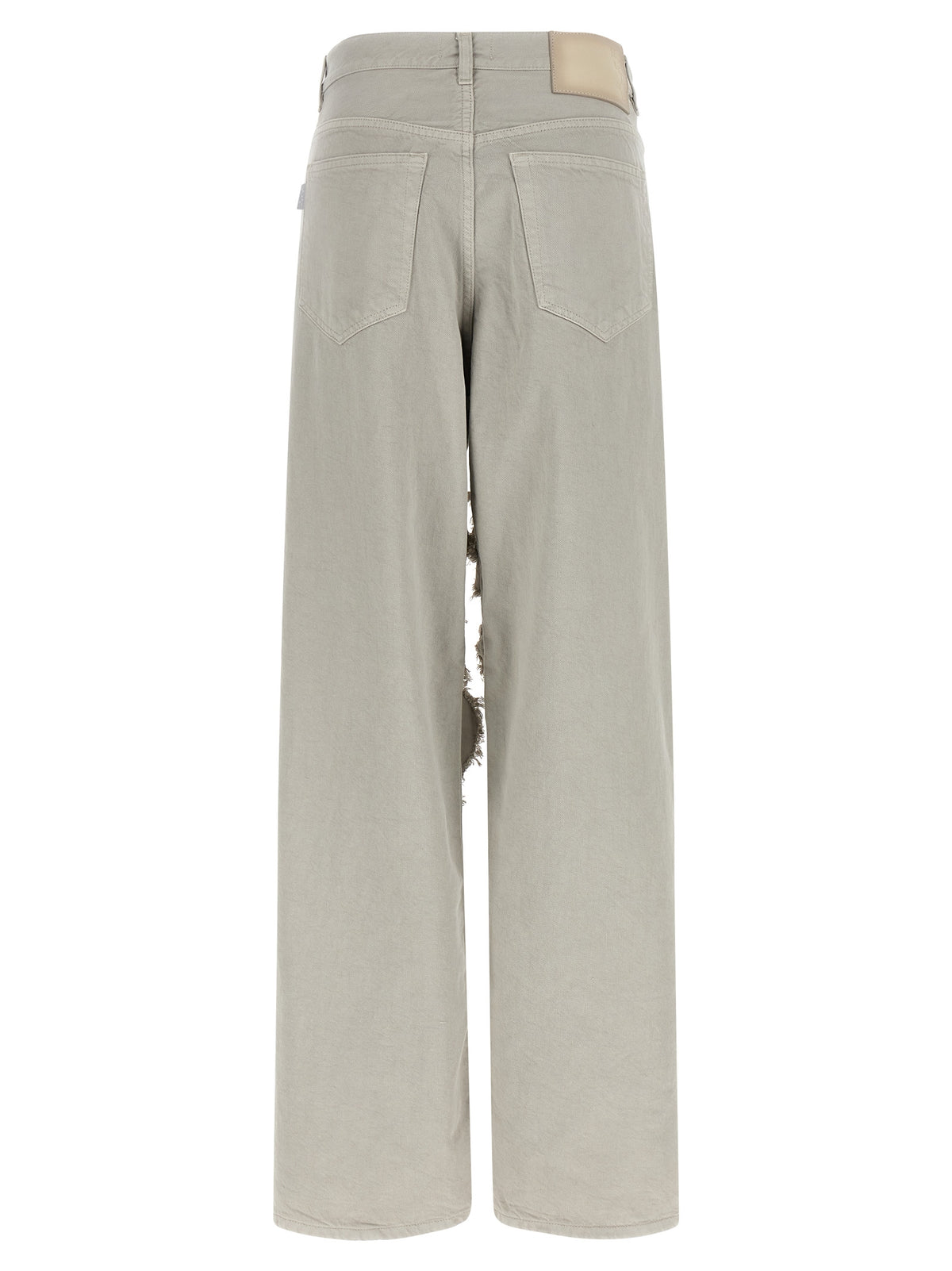 Haikure Gray Cotton Flared Jeans