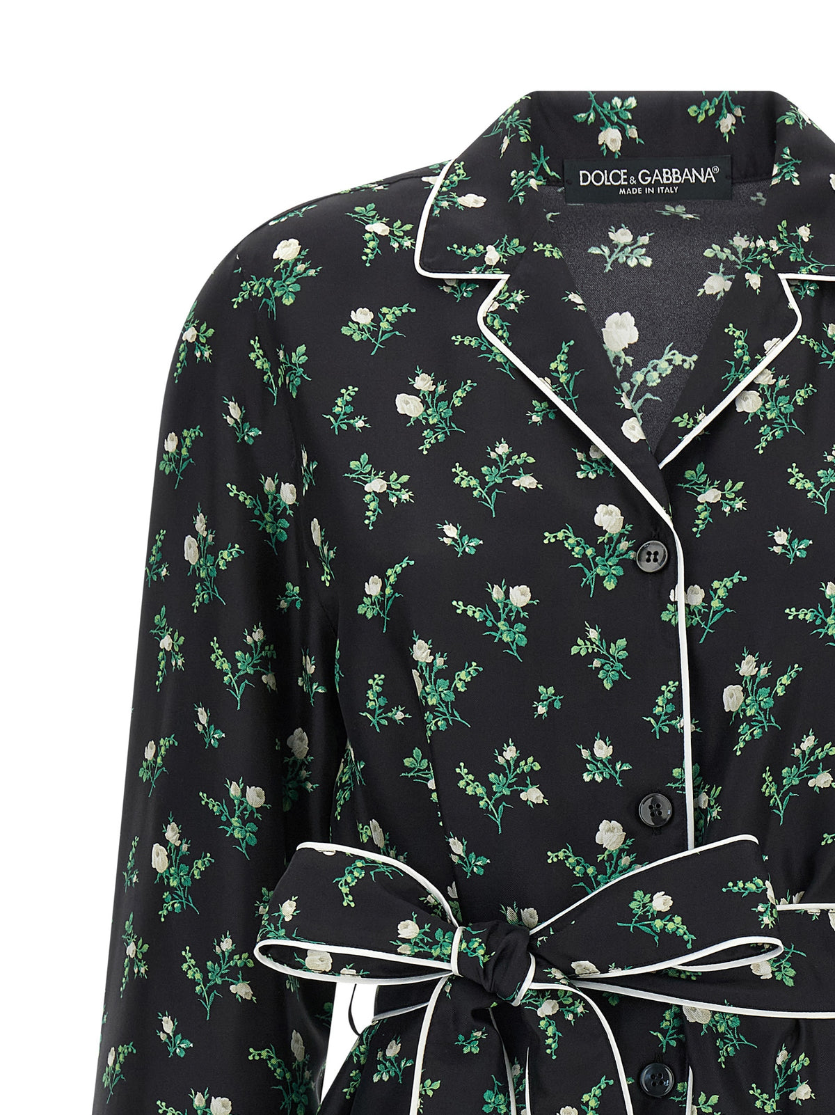 Dolce & Gabbana Black Silk Blouse