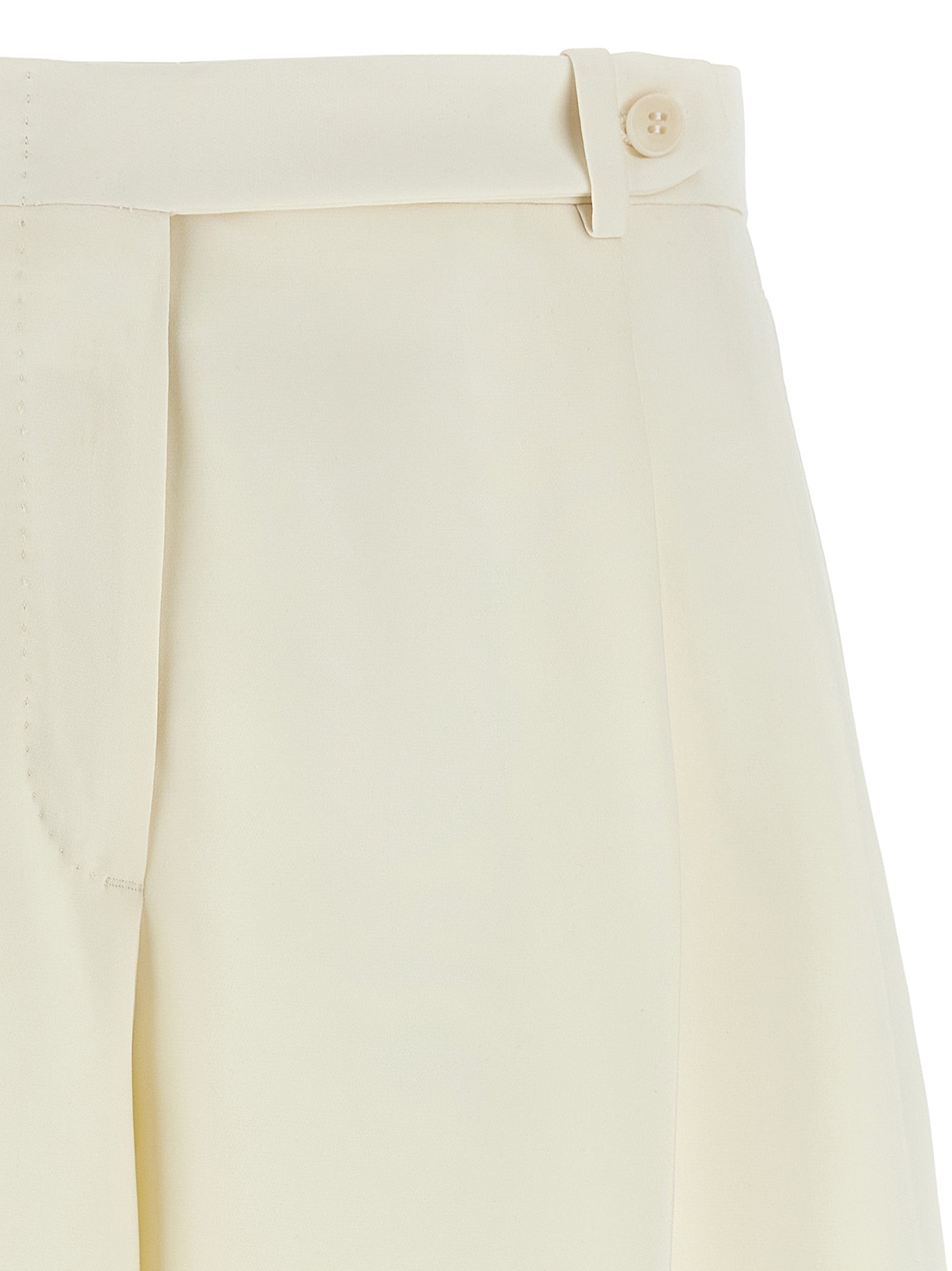 Brioni White Silk Bermuda Shorts