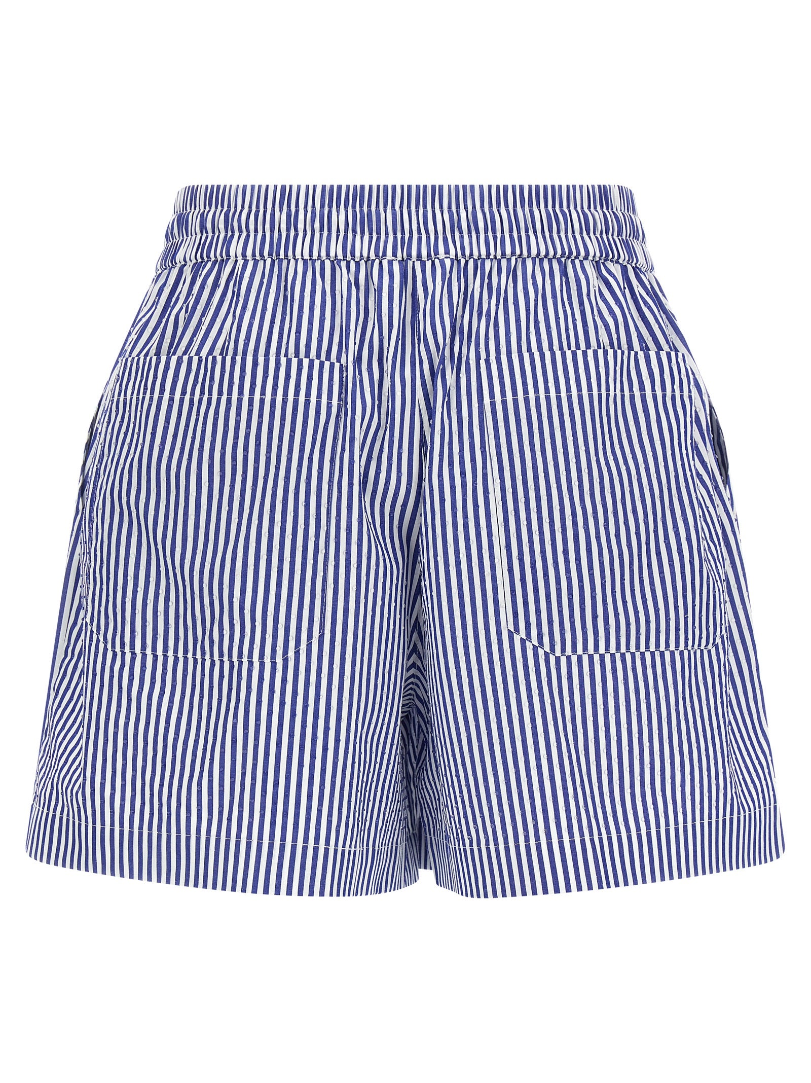 P.A.R.O.S.H. Blue Cotton Bermuda Shorts