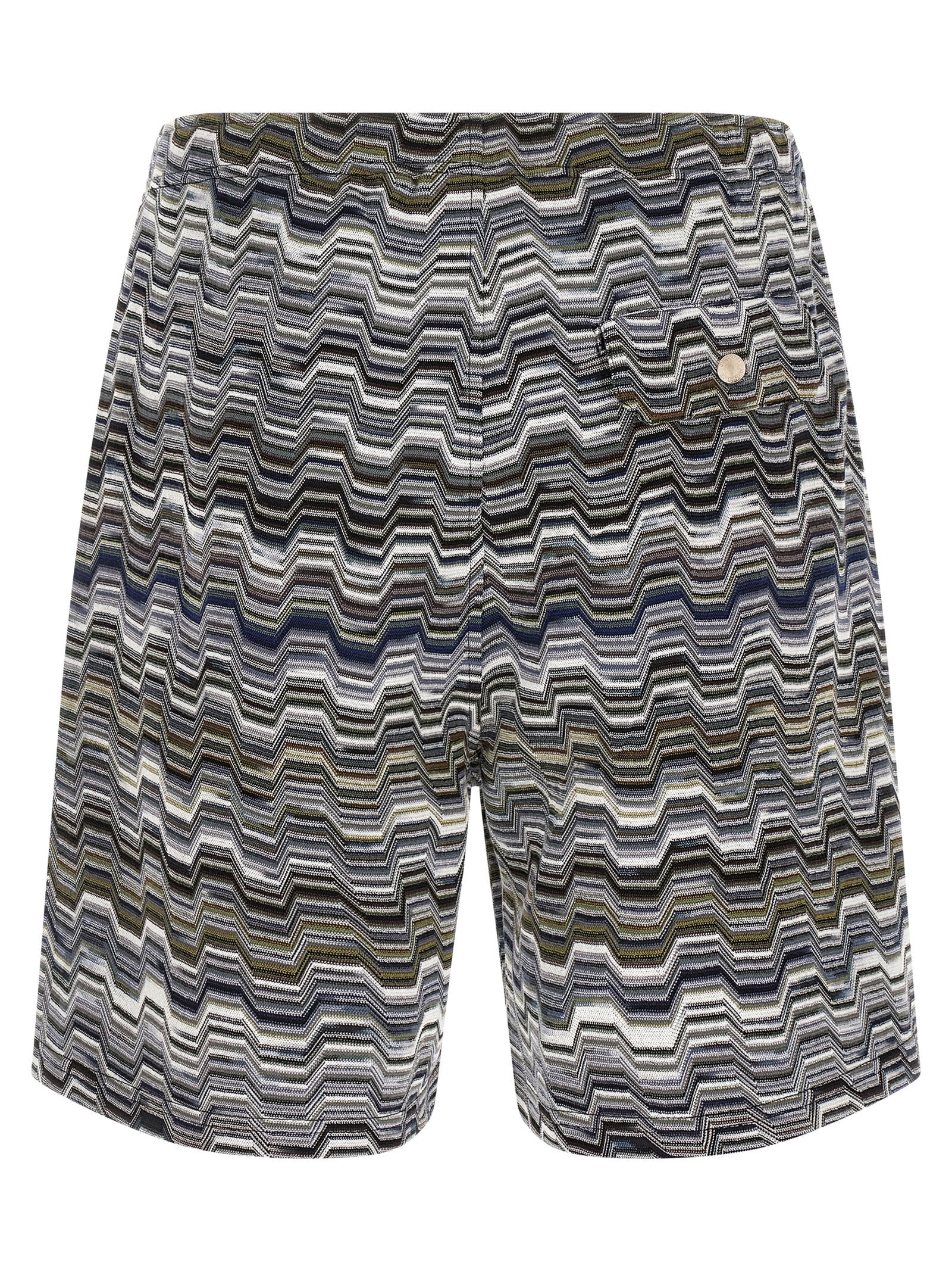 Missoni Bicolor Cotton Bermuda Shorts