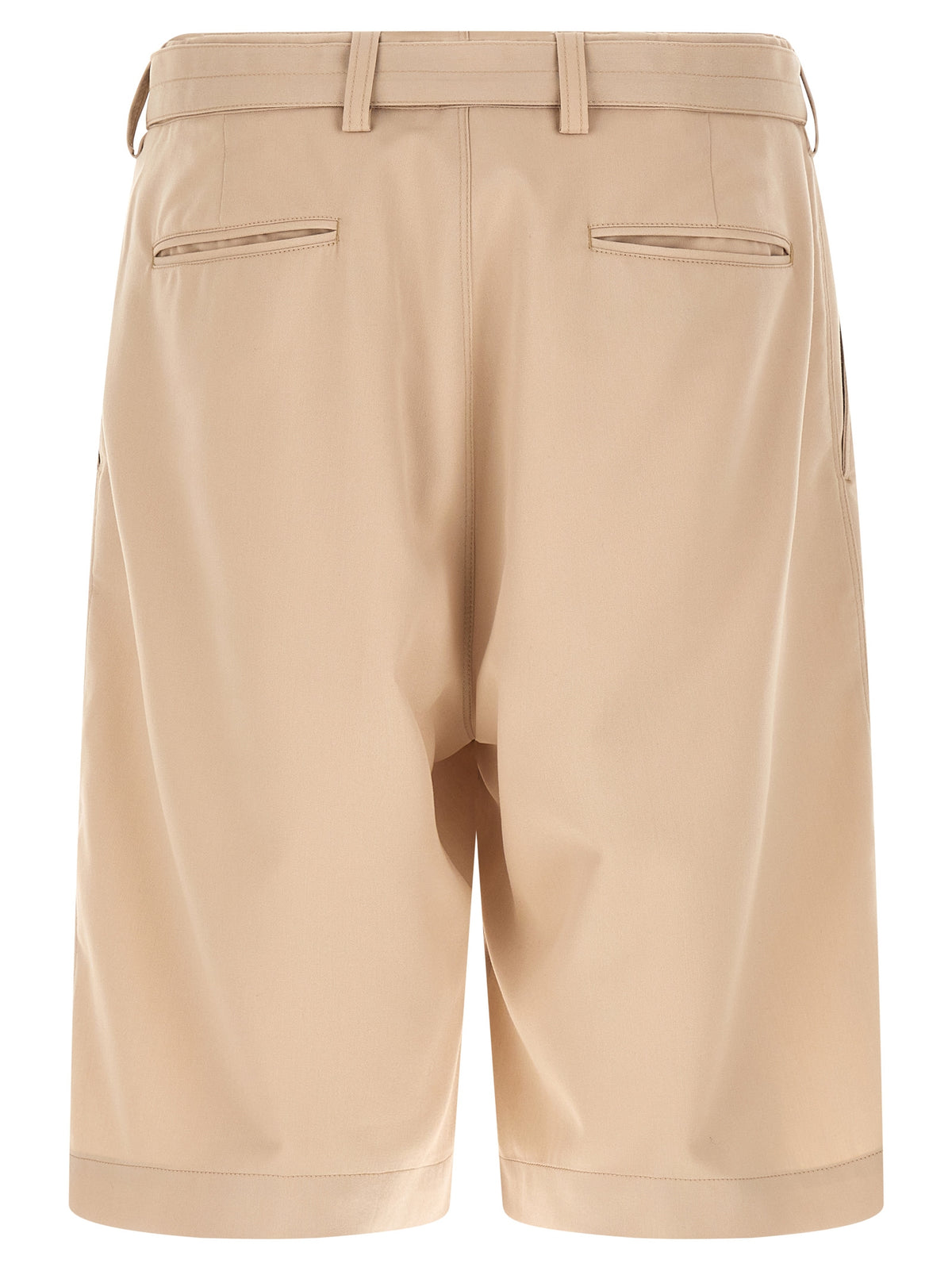 CELLAR DOOR Beige Polyester Bermuda Shorts