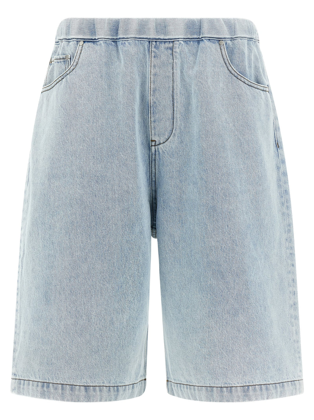 Entire Studios Blue Cotton Bermuda Shorts