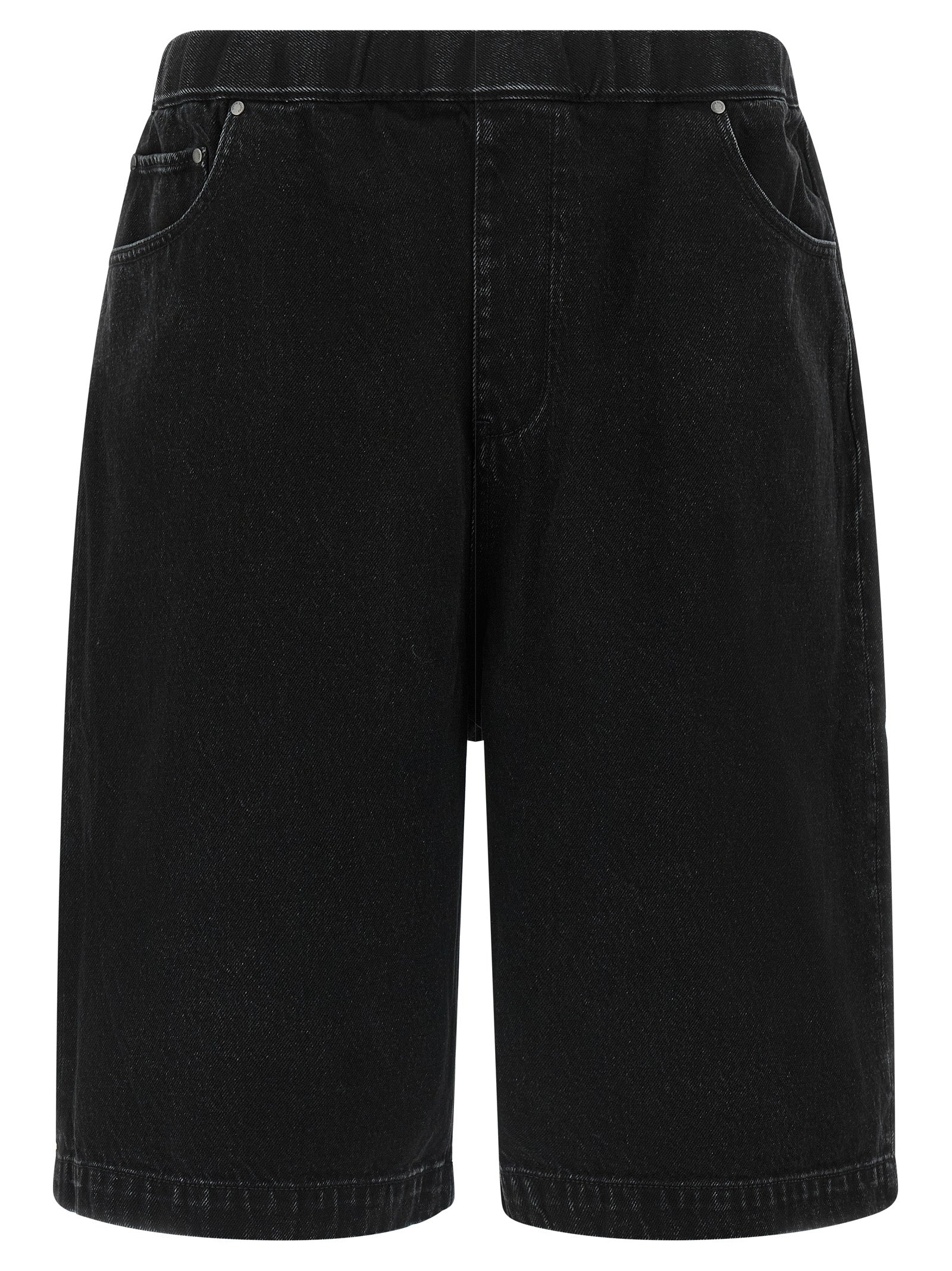 Entire Studios Black Cotton Bermuda Shorts