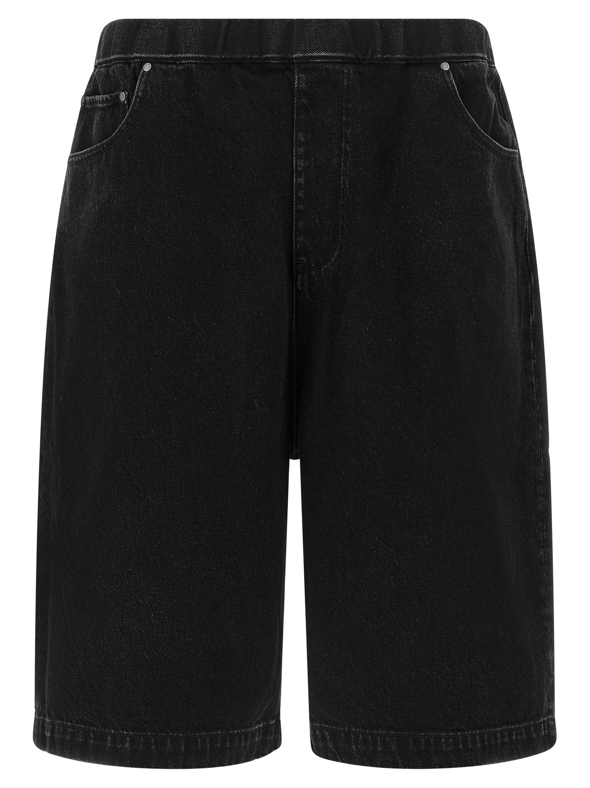 Entire Studios Black Cotton Bermuda Shorts
