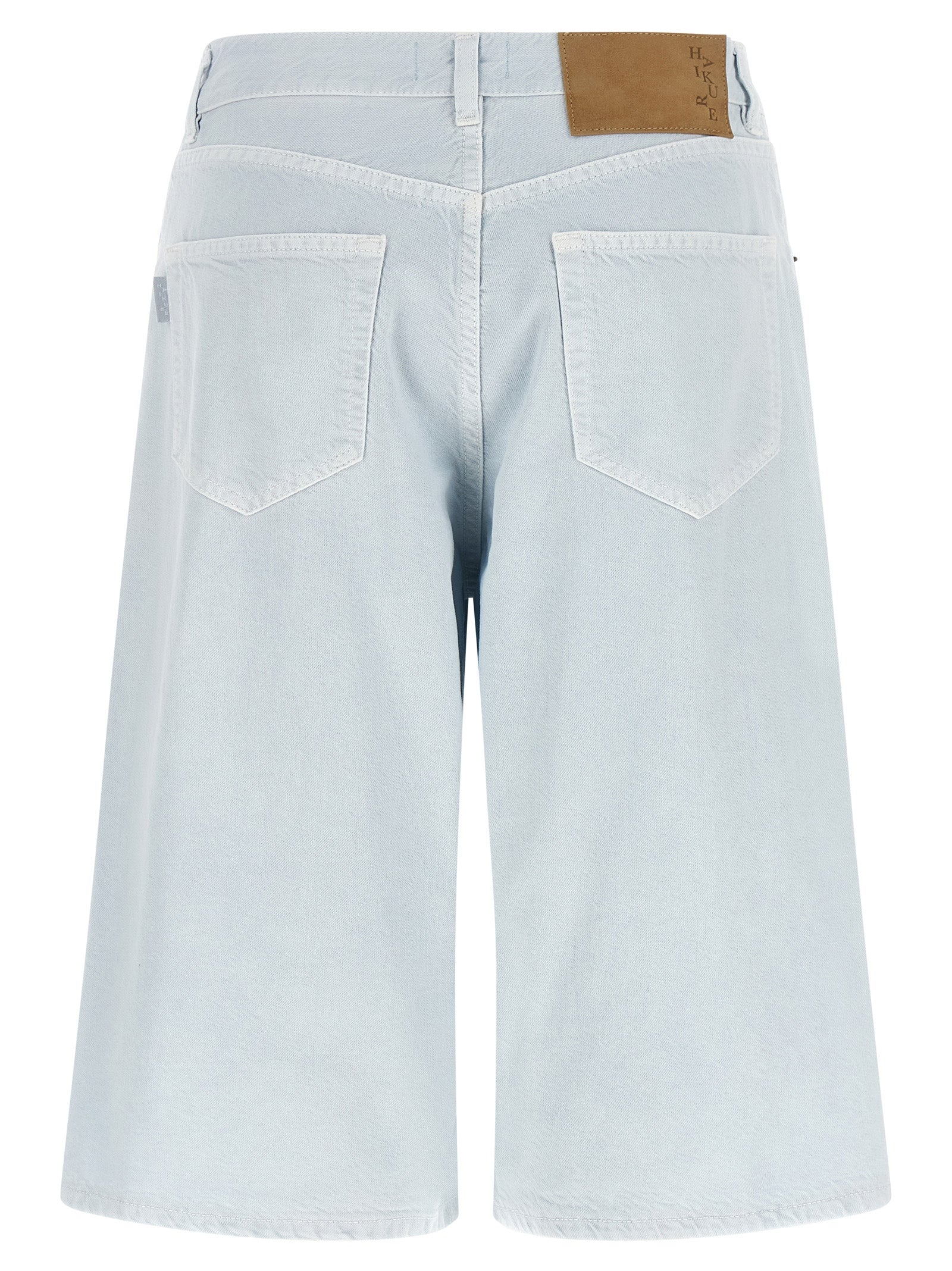 Haikure Blue Cotton Bermuda Shorts