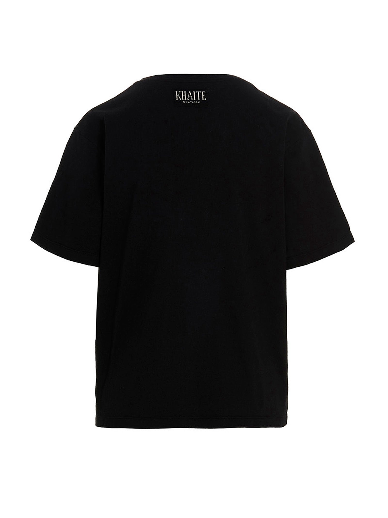 Khaite Black Cotton T-Shirt