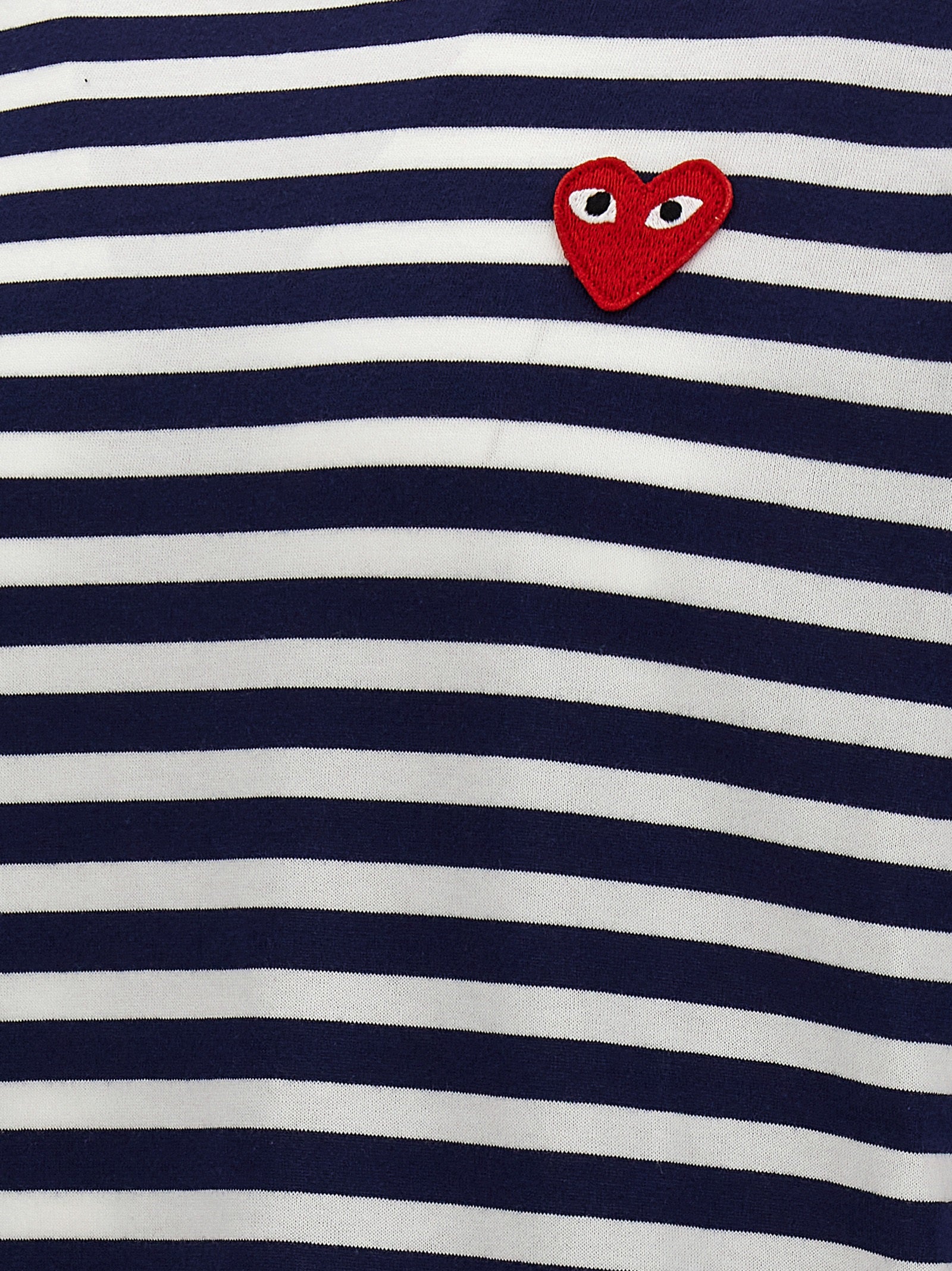 Comme Des Garçons Play Blue Cotton Long Sleeve T-Shirt