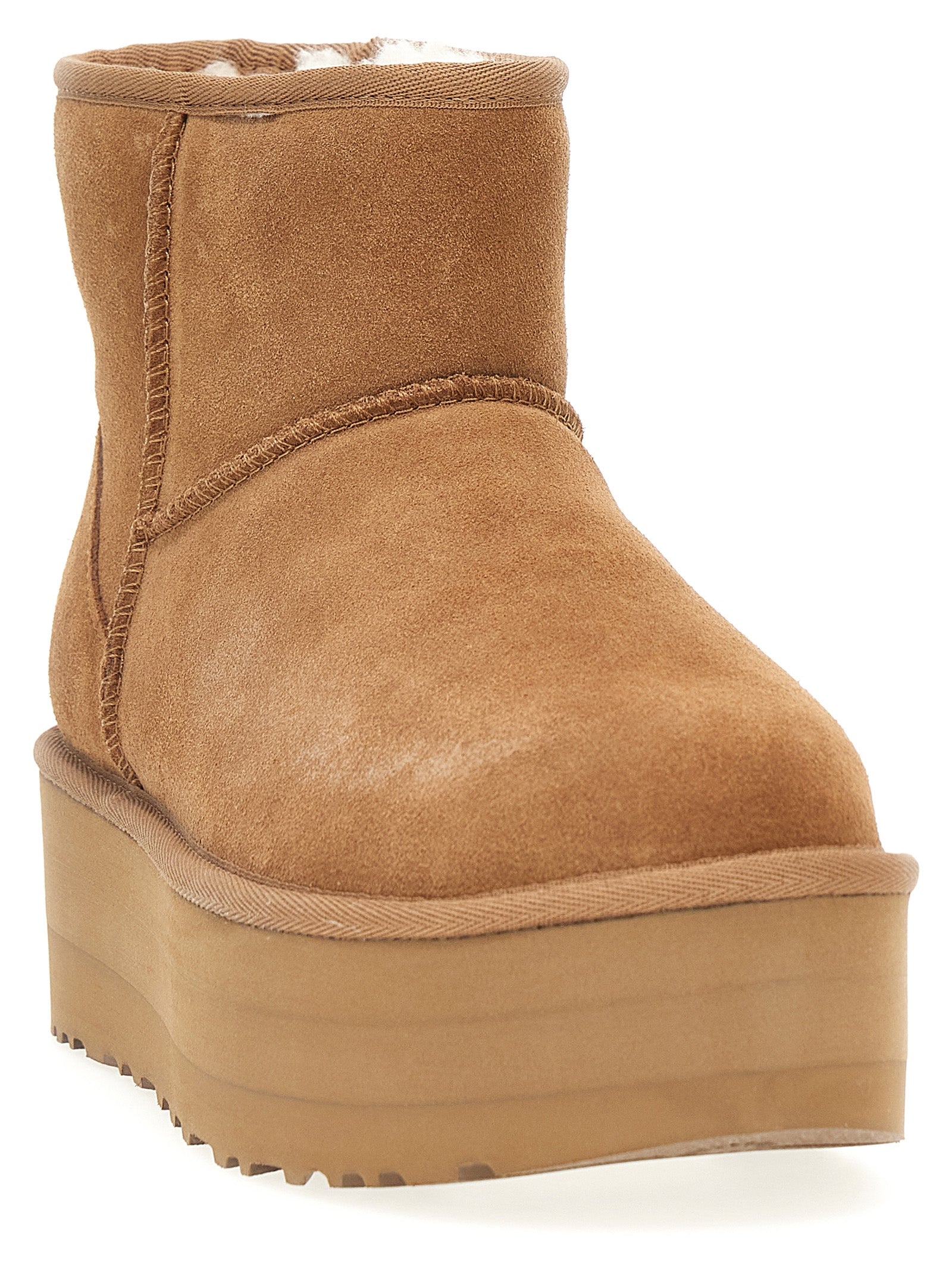 UGG Brown Cowhide Ankle Boots