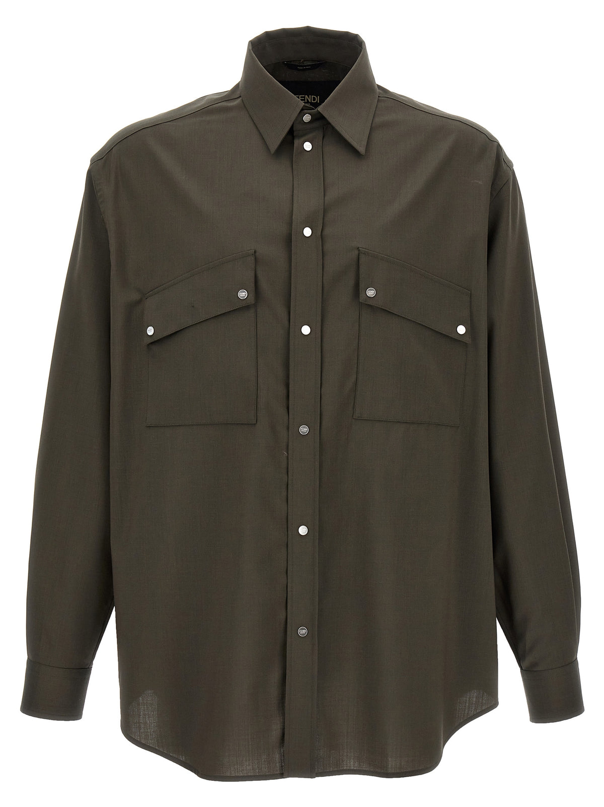 Fendi Bicolor Wool Blouse