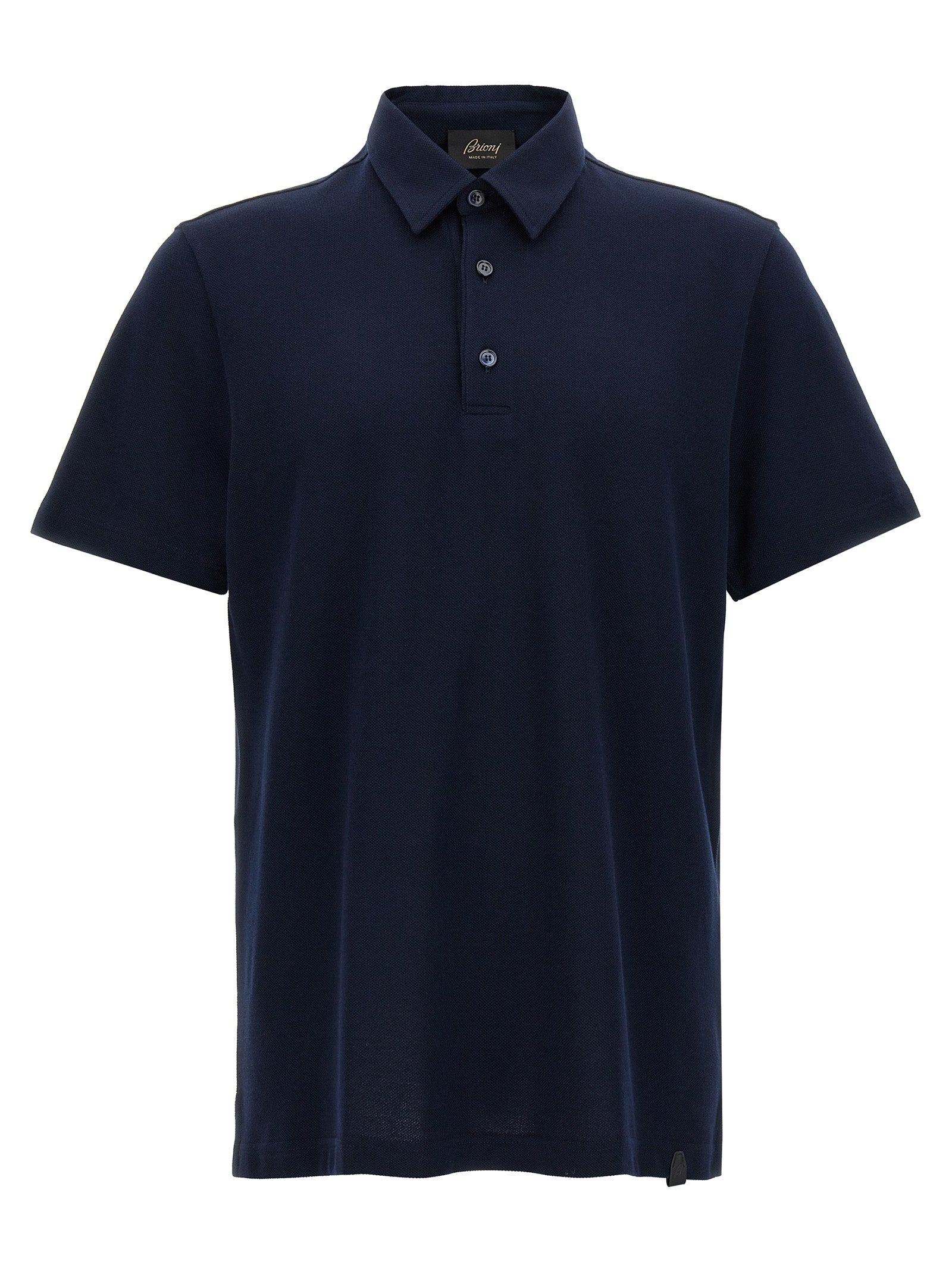 Brioni Blue Cotton Polo Shirt