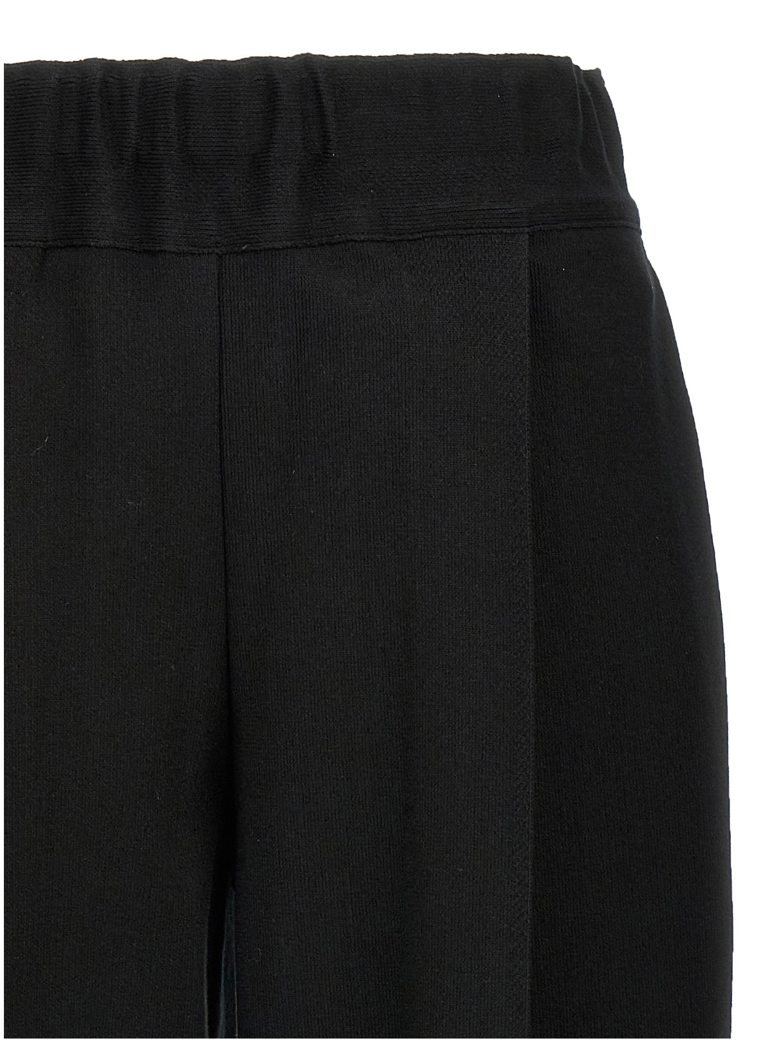 Issey Miyake Black Cotton Casual Pants