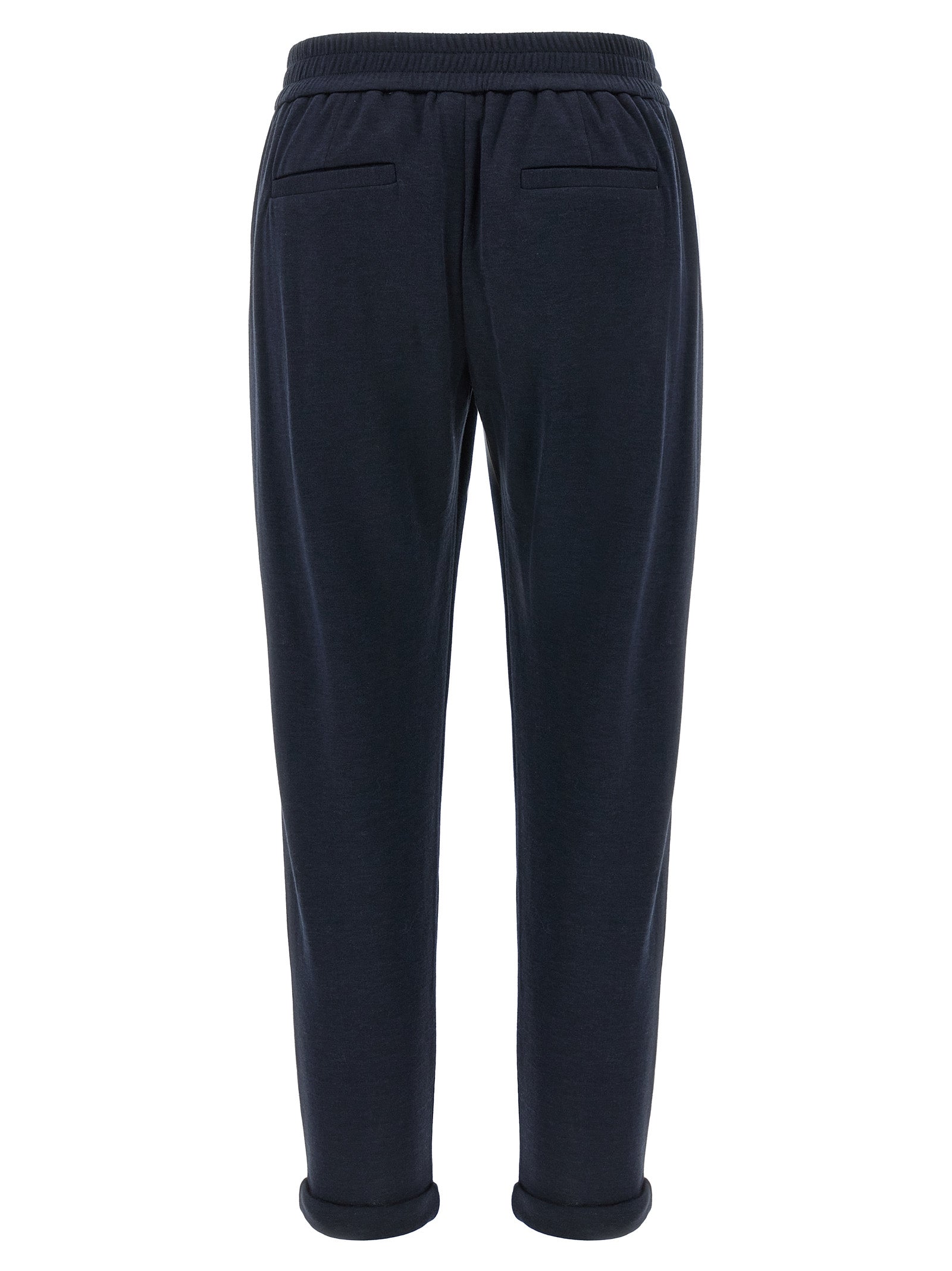 Brunello Cucinelli Blue Cotton Joggers (Workout Pants)
