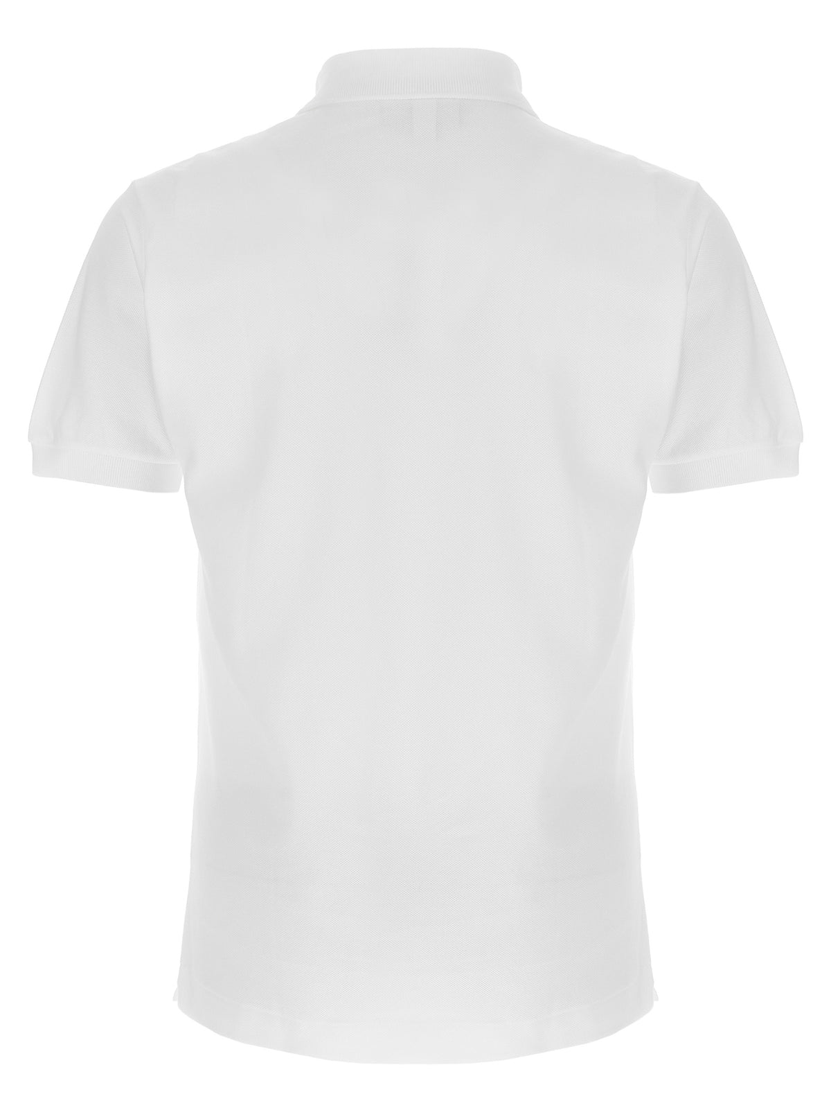 Lacoste White Cotton Polo Shirt