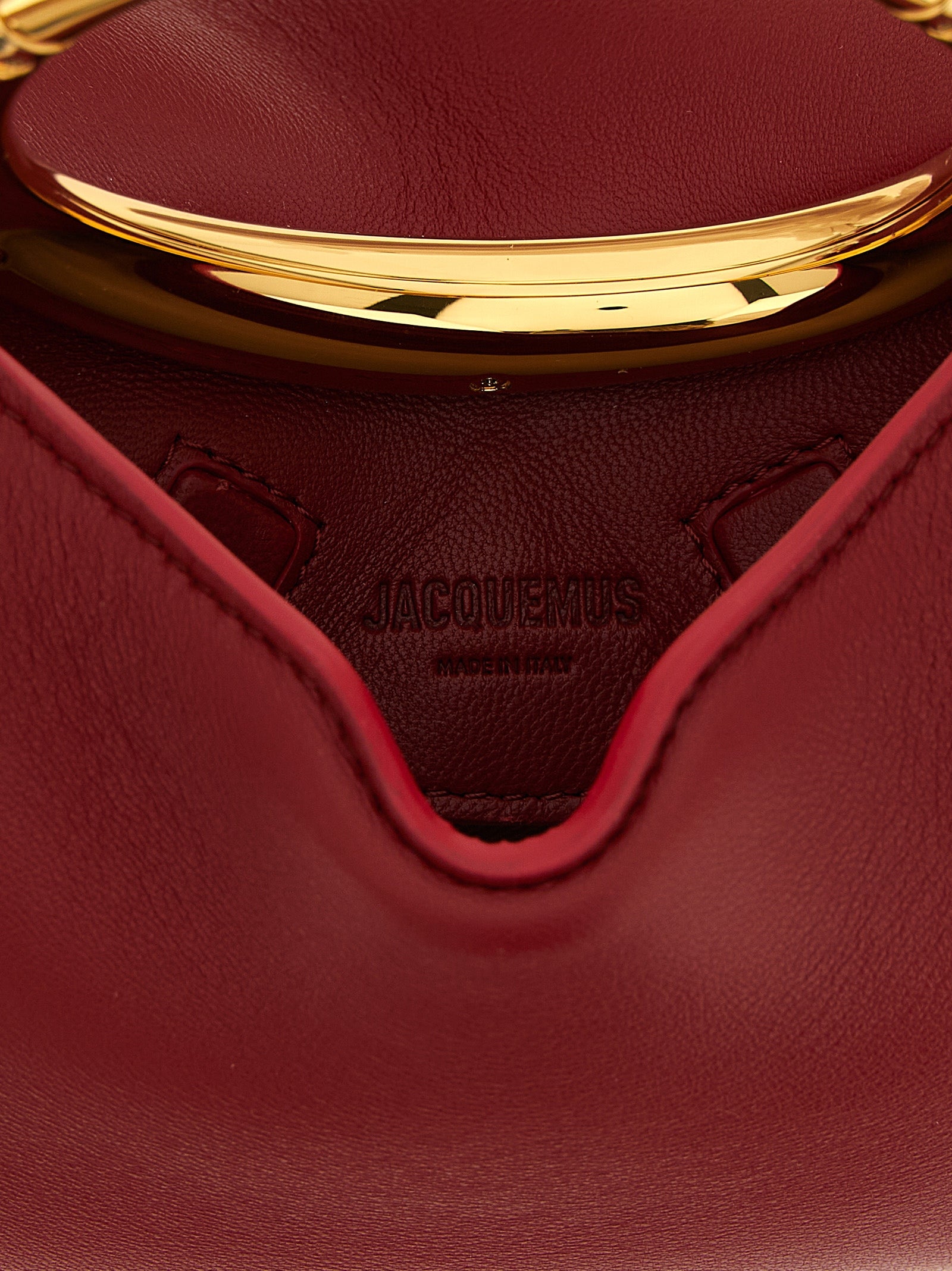 Jacquemus Red Lamb Leather Handbag