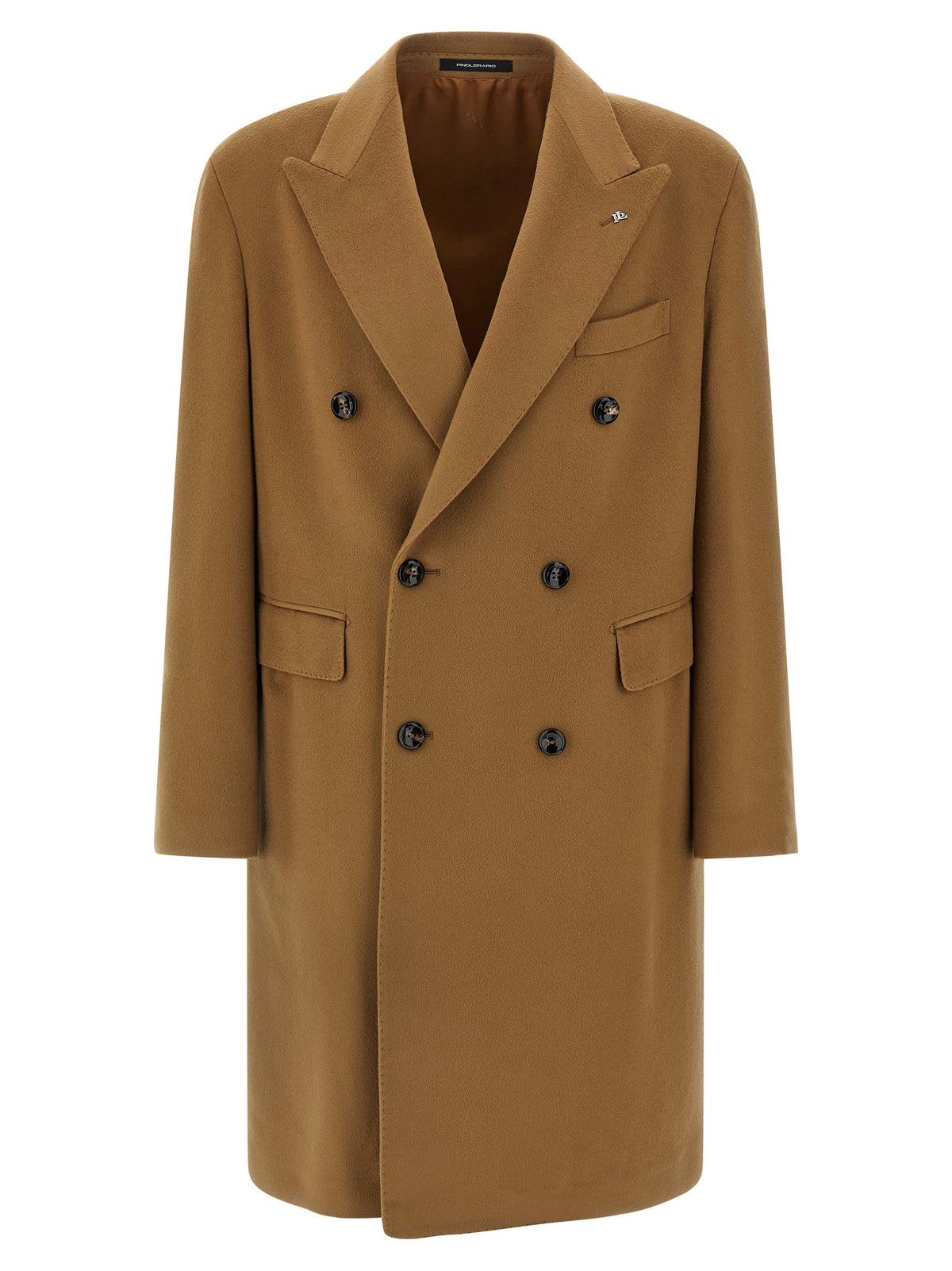 Tagliatore Beige Virgin Wool Coat
