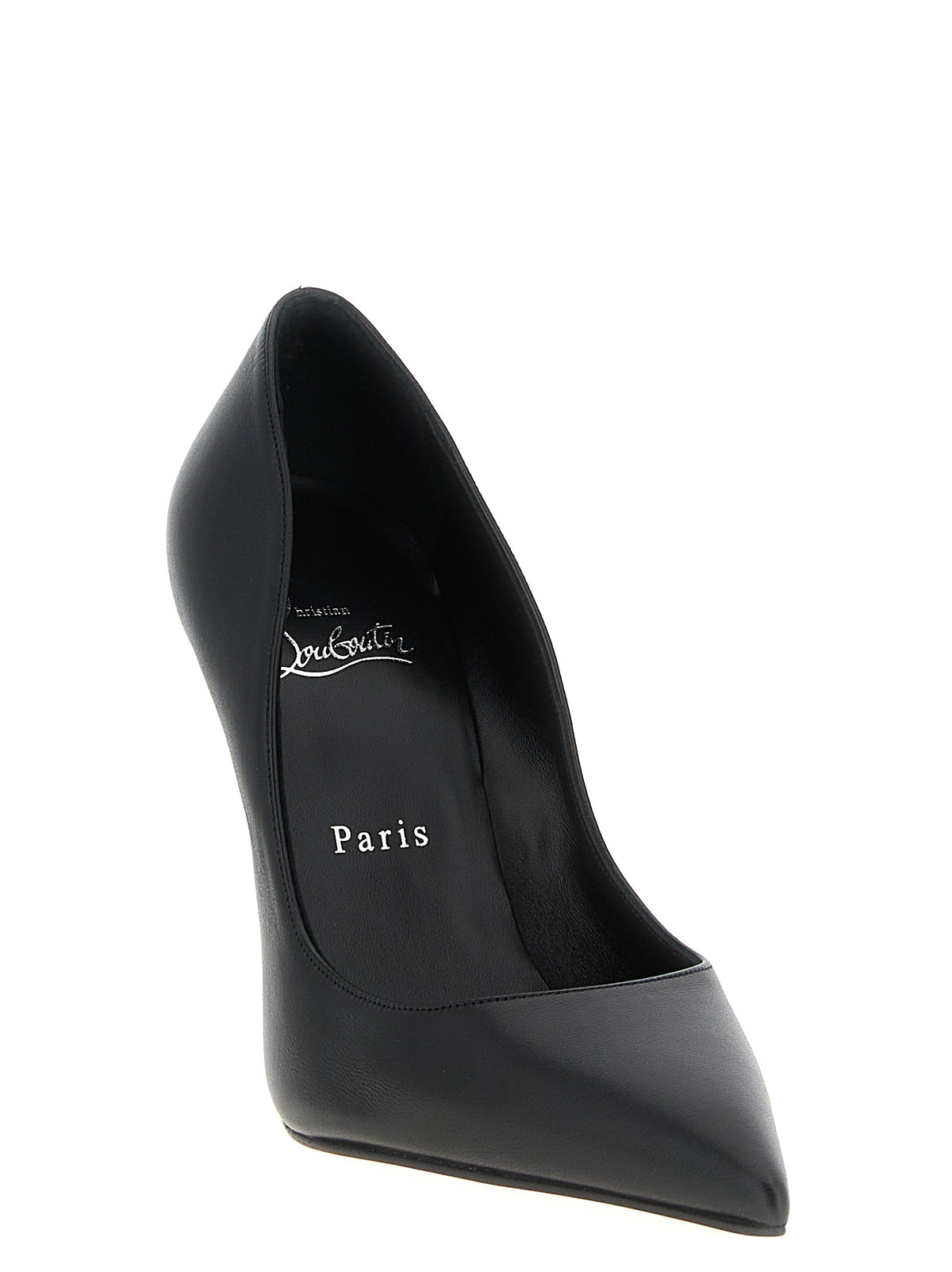 Christian Louboutin Black Lamb Leather High Heel Pumps