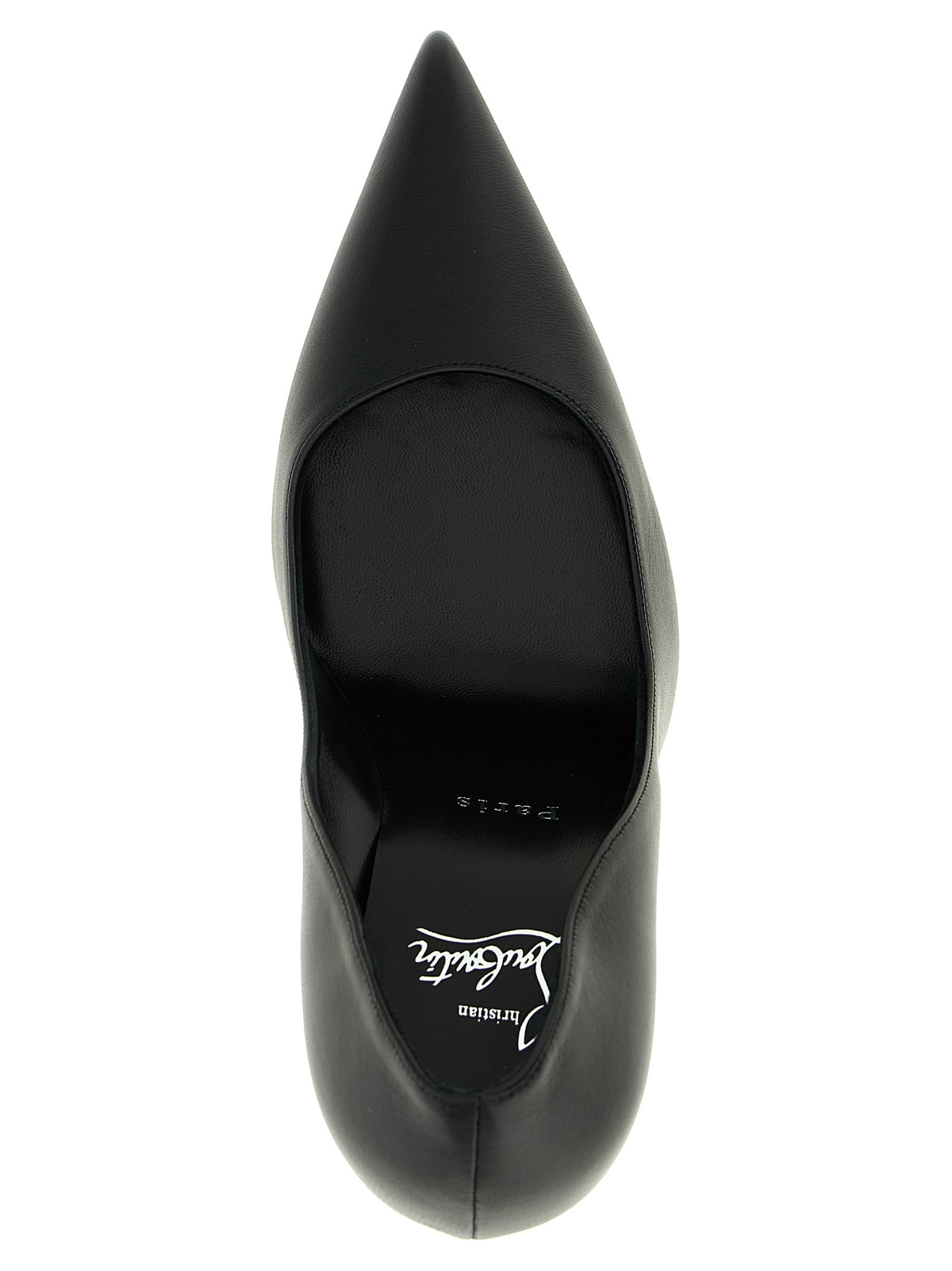 Christian Louboutin Black Lamb Leather High Heel Pumps