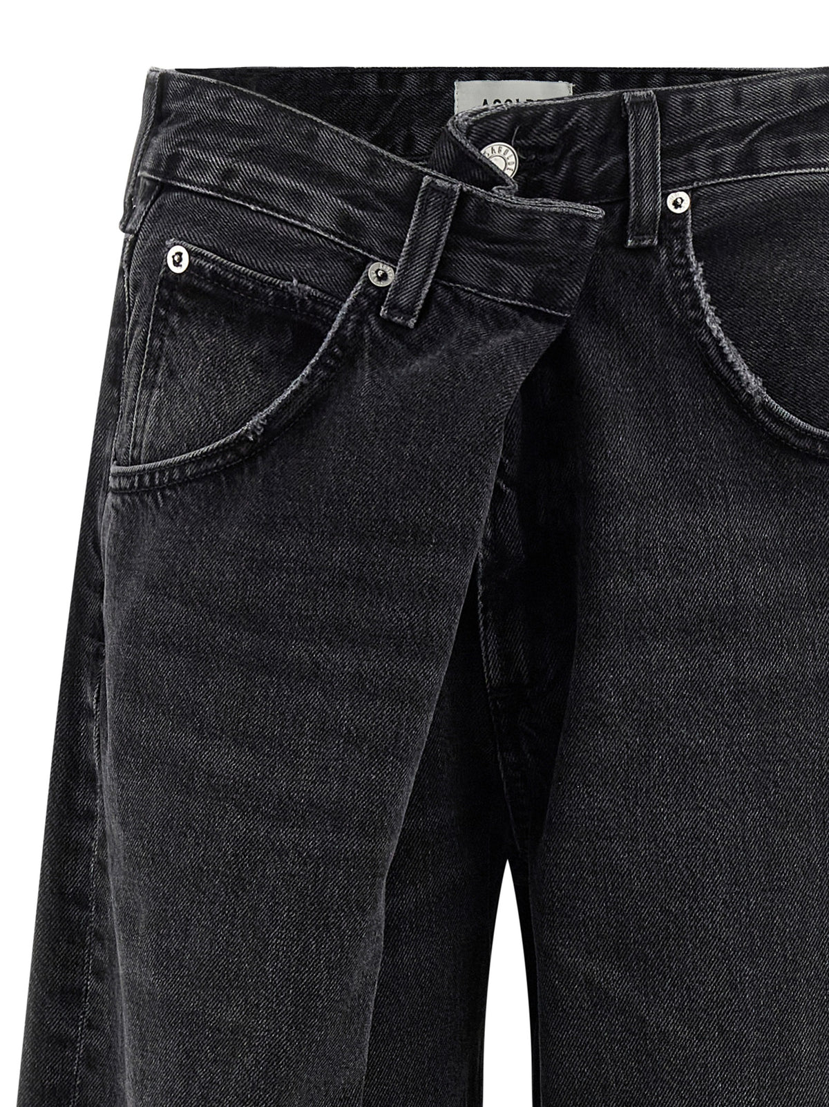 Agolde Black Cotton Jeans Denim