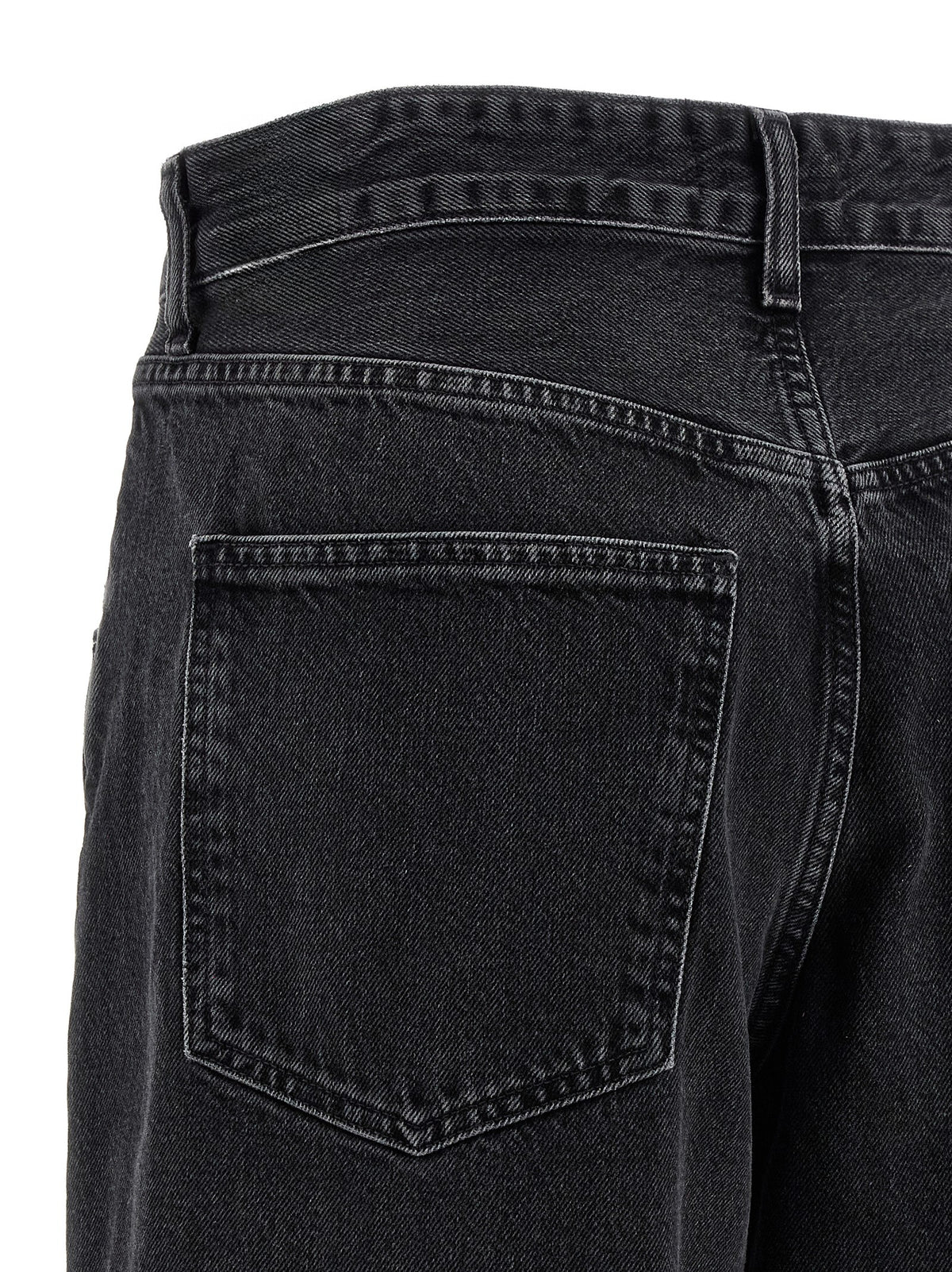 Agolde Black Cotton Jeans Denim