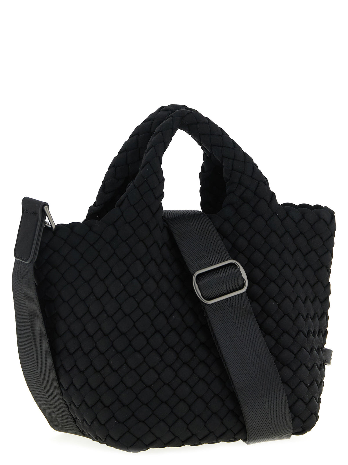 NAGHEDI Black Neoprene Tote Bag