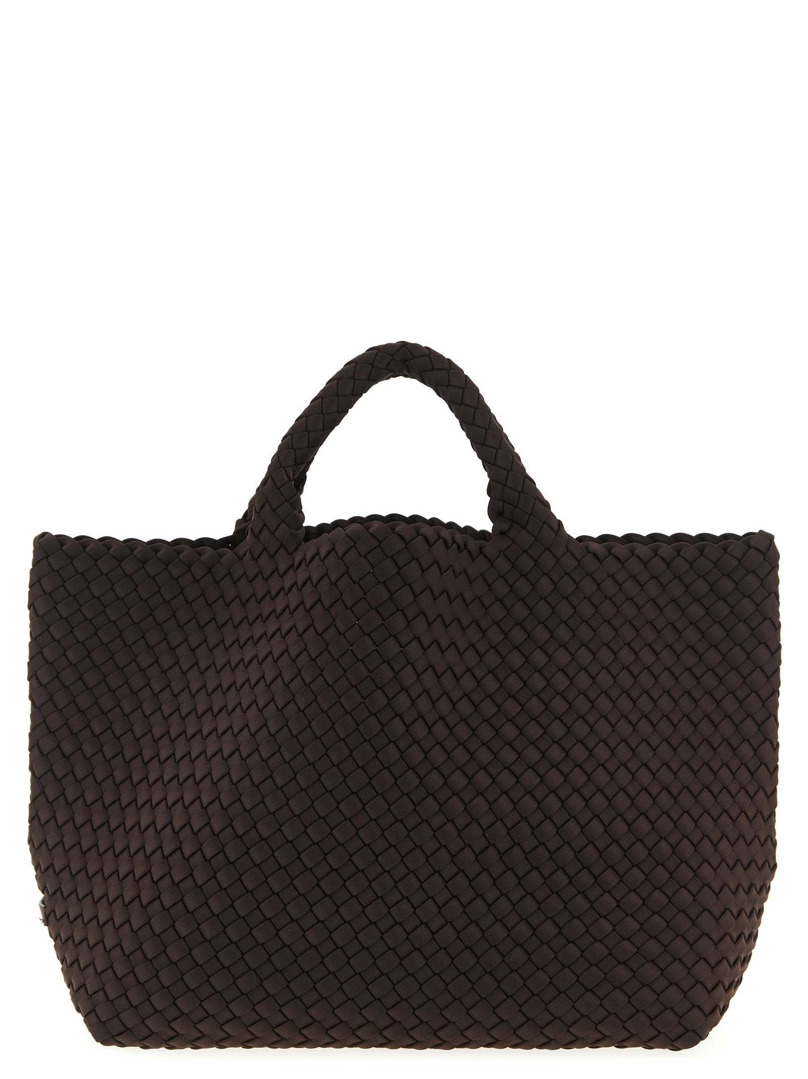 NAGHEDI Brown Neoprene Tote Bag