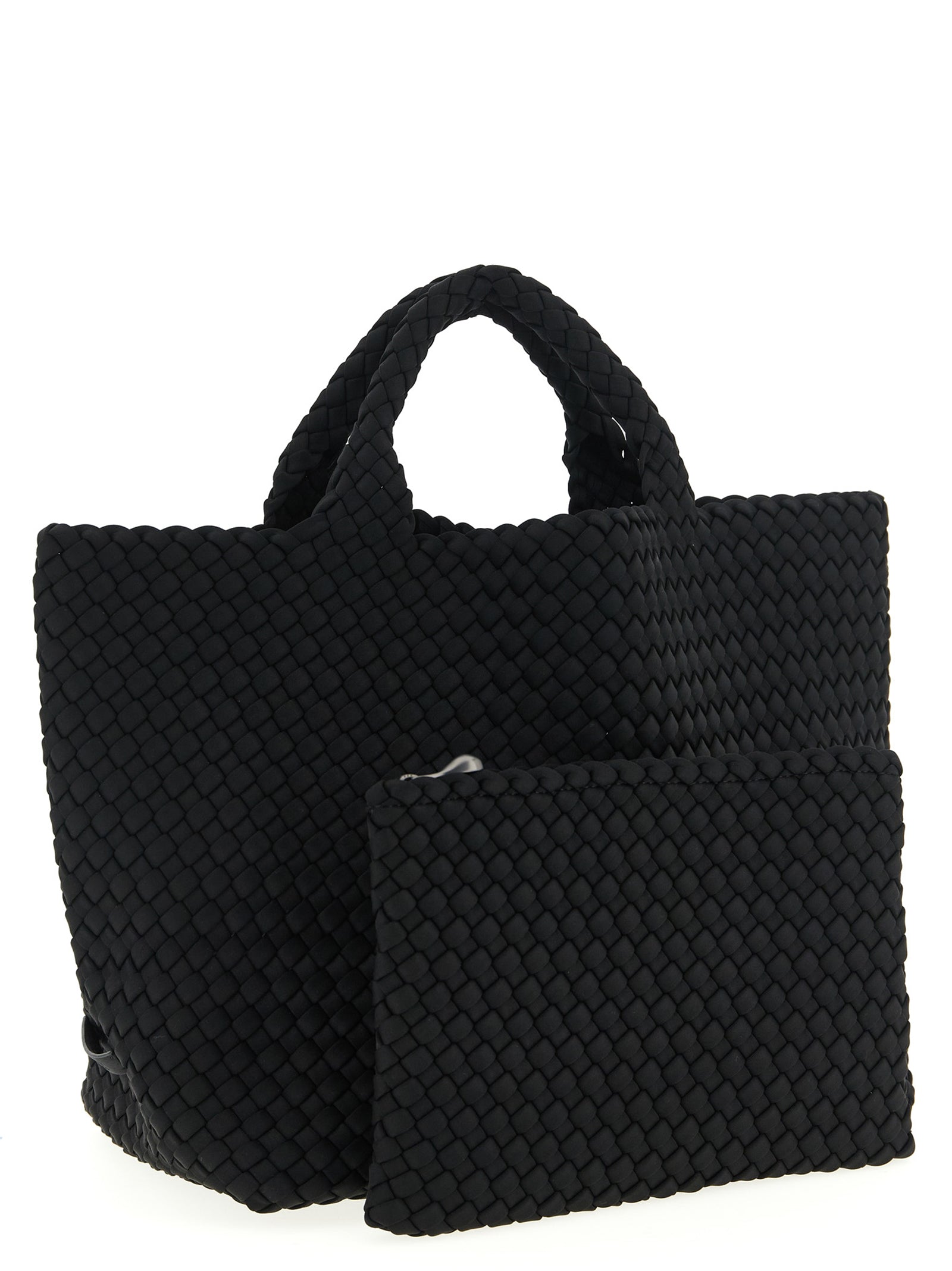 NAGHEDI Black Neoprene Tote Bag