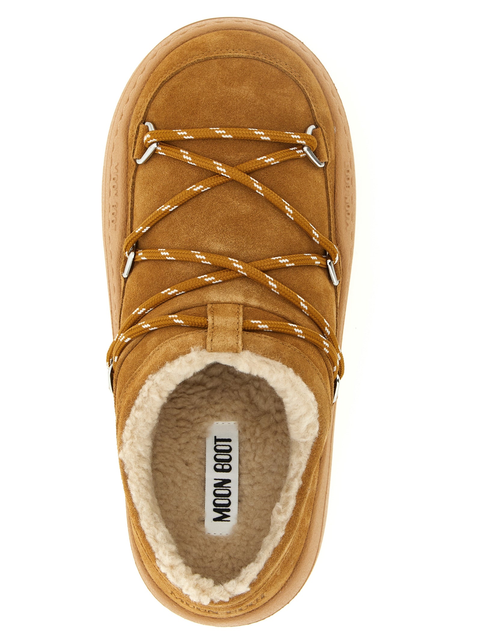 Moon Boot Brown Suede Leather Mules