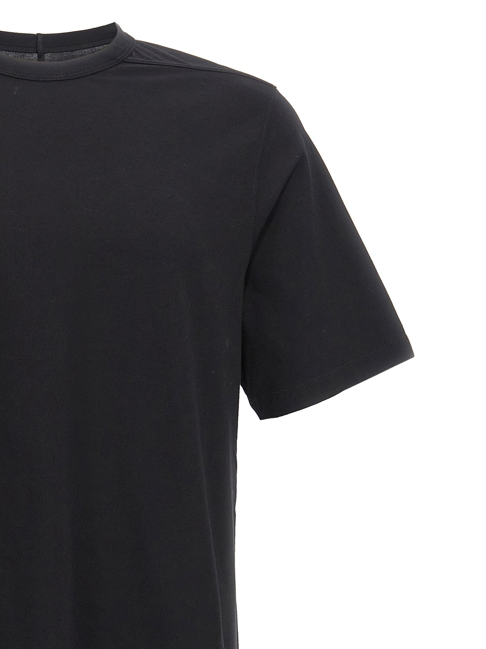 Rick Owens Black Cotton T-Shirt