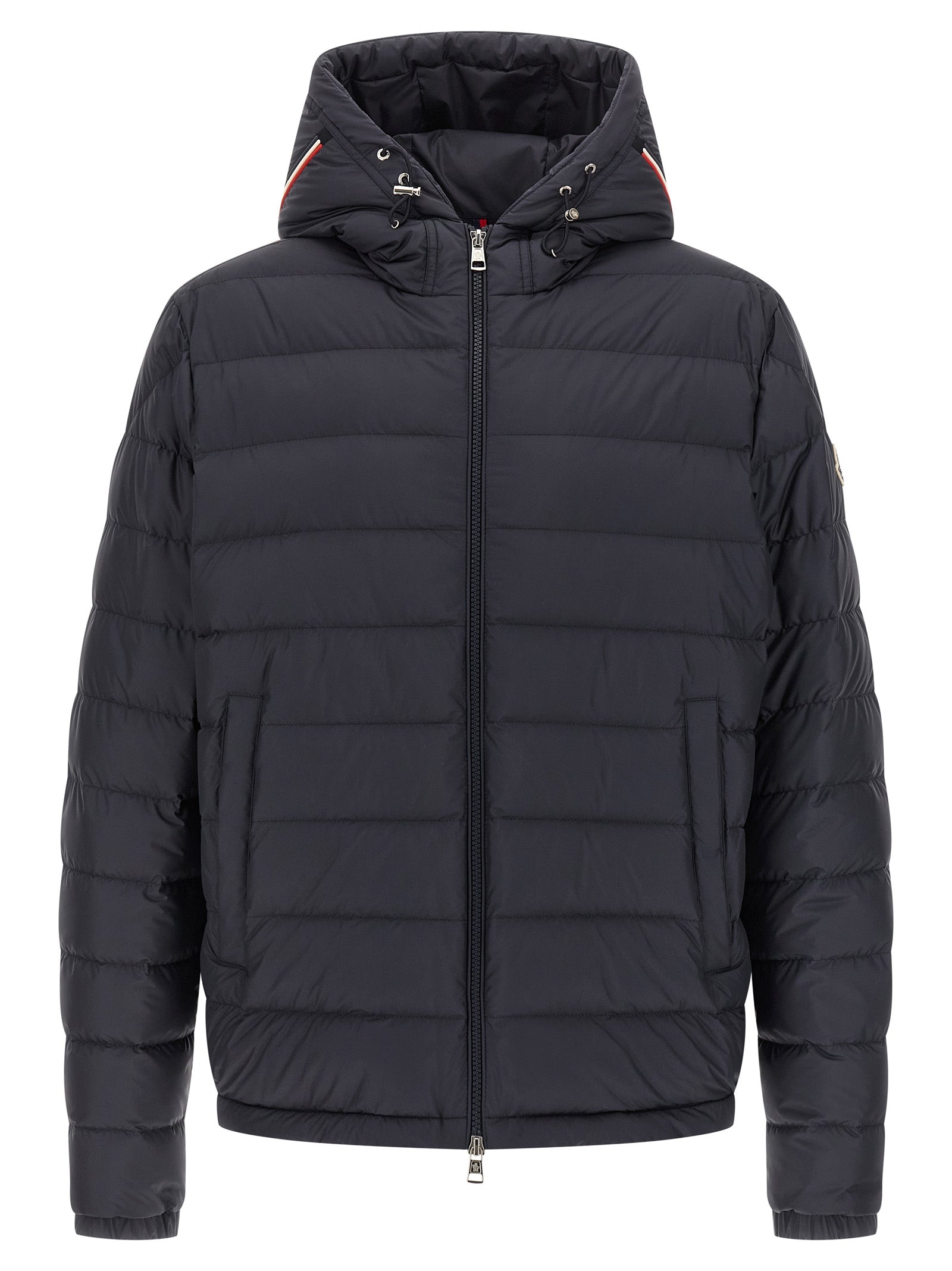 Moncler Blue Polyester Full-Length Jacket